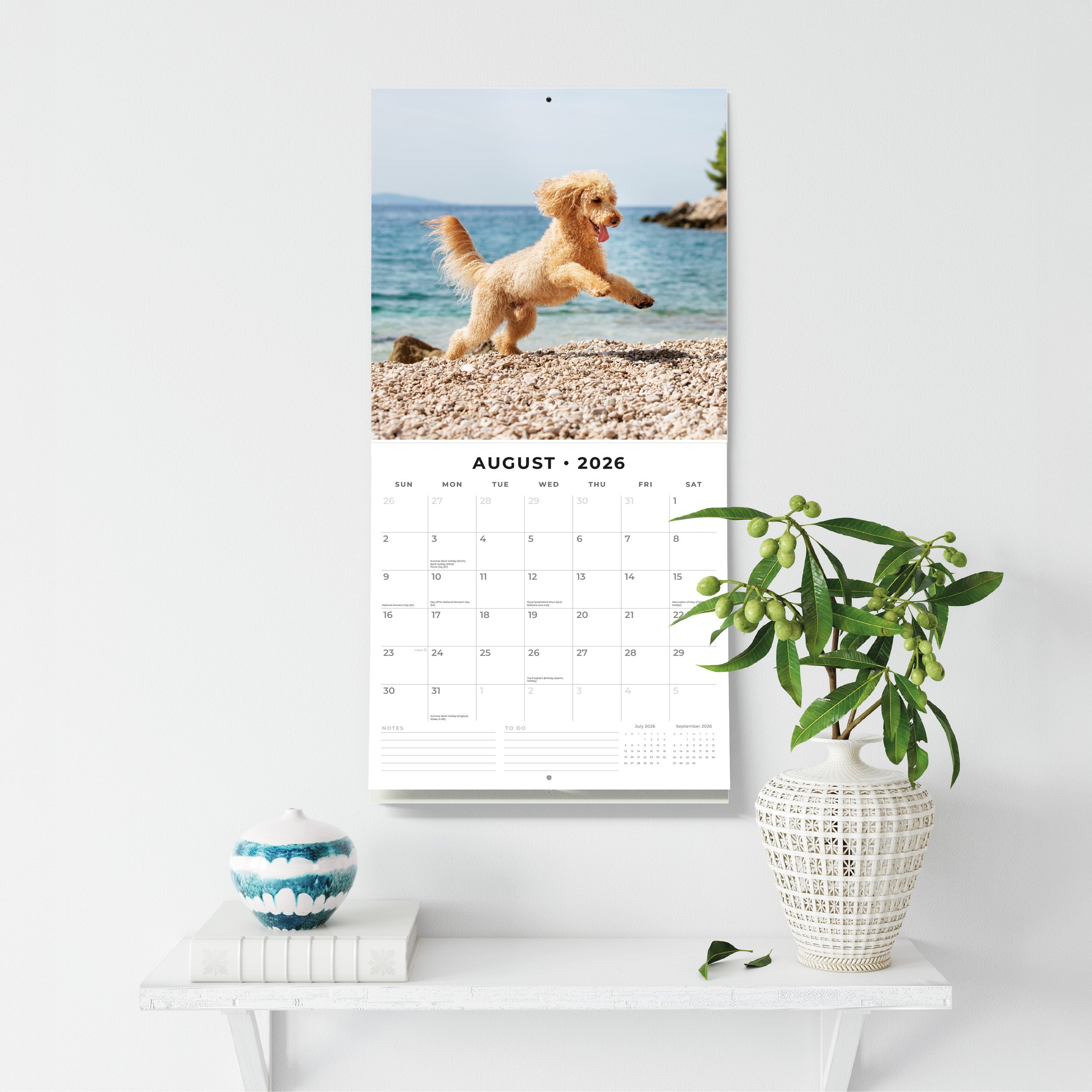 2026 Poodles - Square Wall Calendar