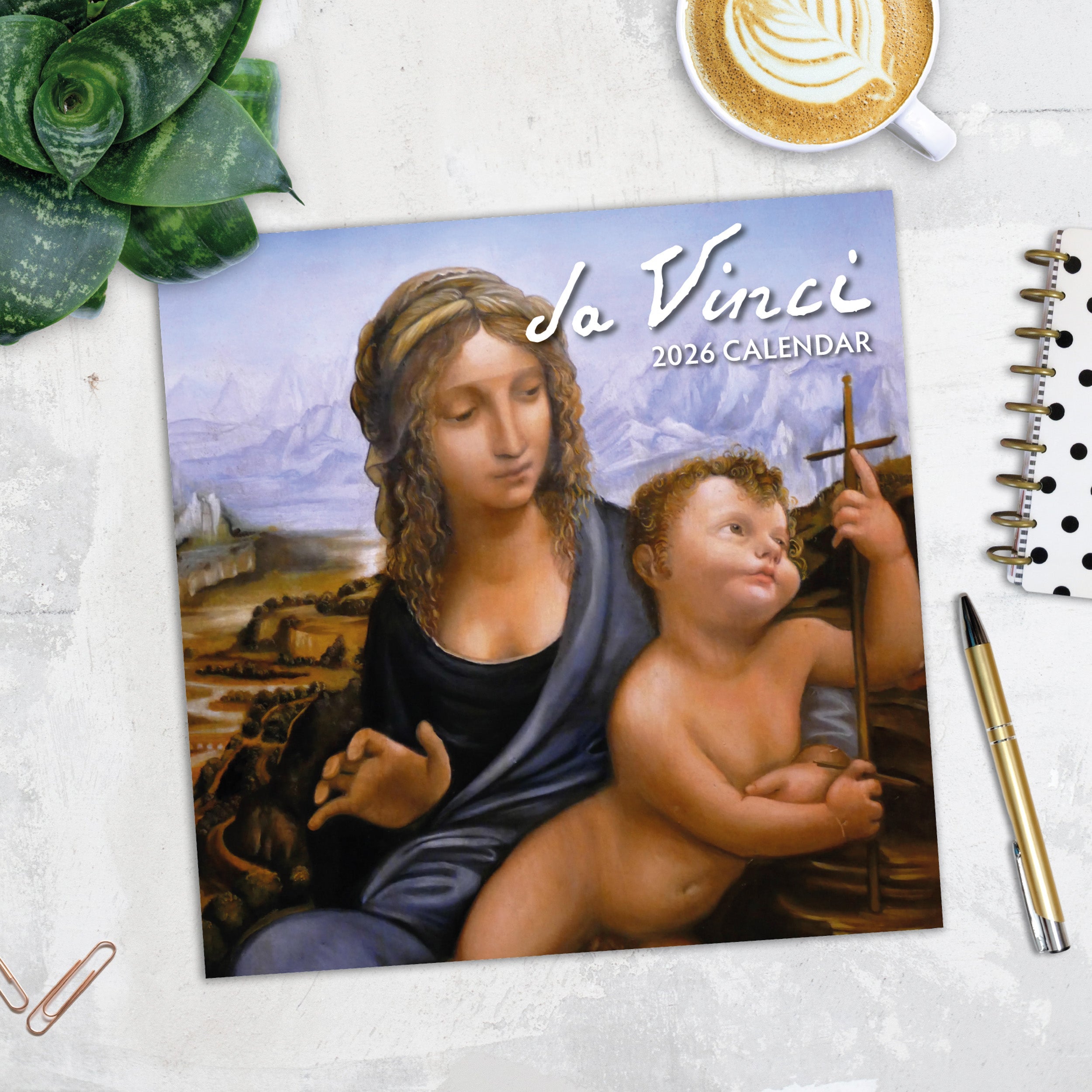 2026 Da Vinci - Square Wall Calendar
