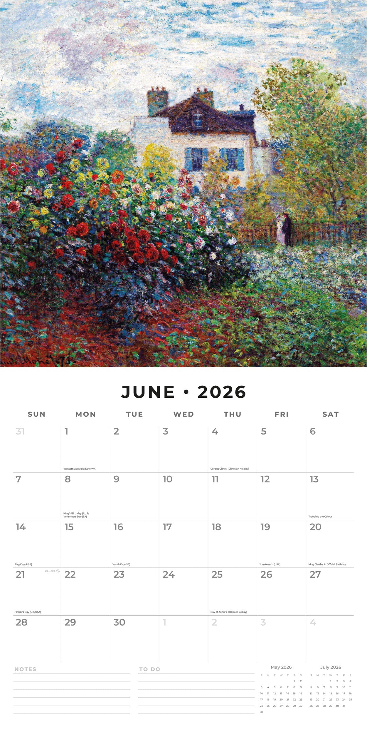 2026 Impressionists - Square Wall Calendar