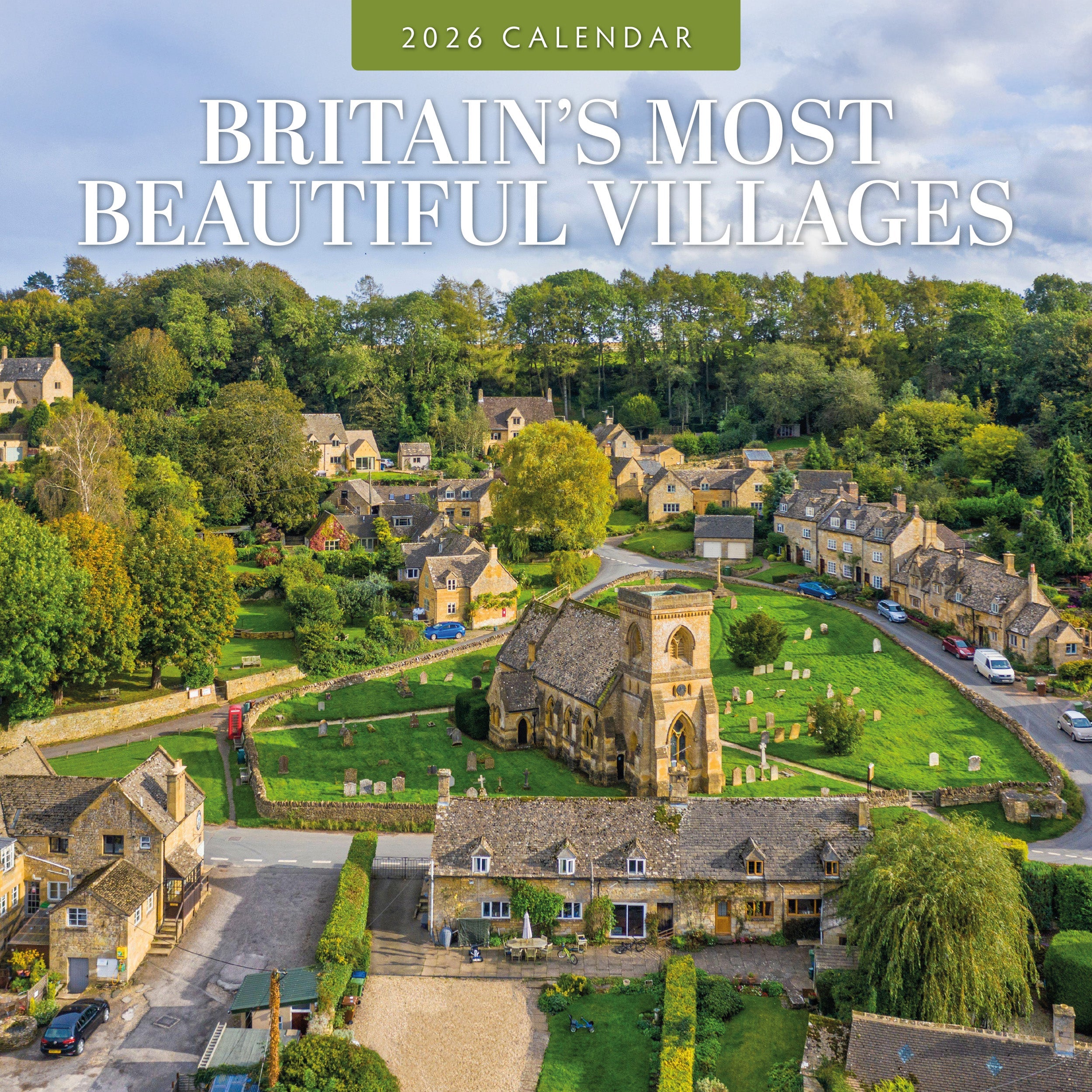 2026 Britain's Most Beautiful Villages - Square Wall Calendar