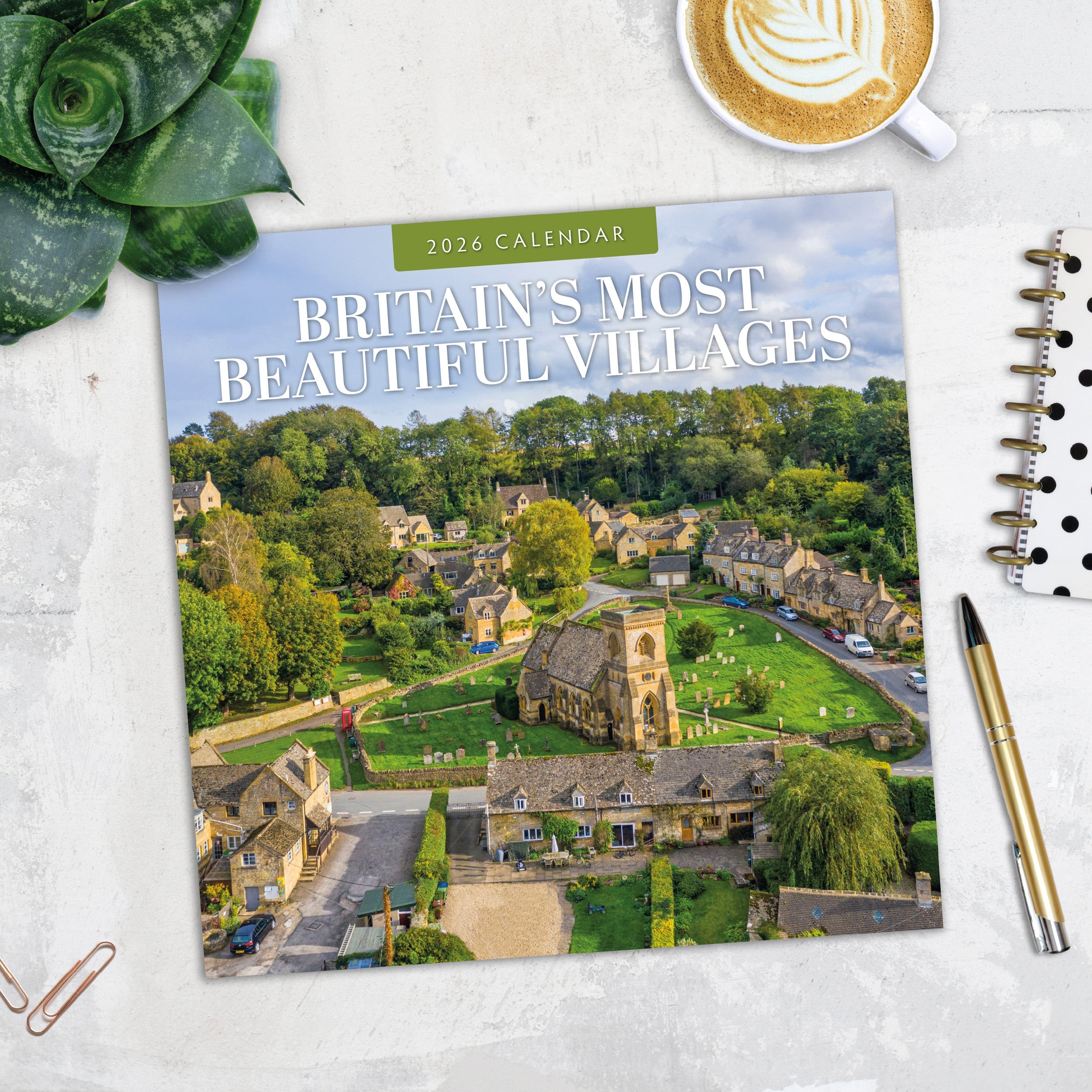 2026 Britain's Most Beautiful Villages - Square Wall Calendar