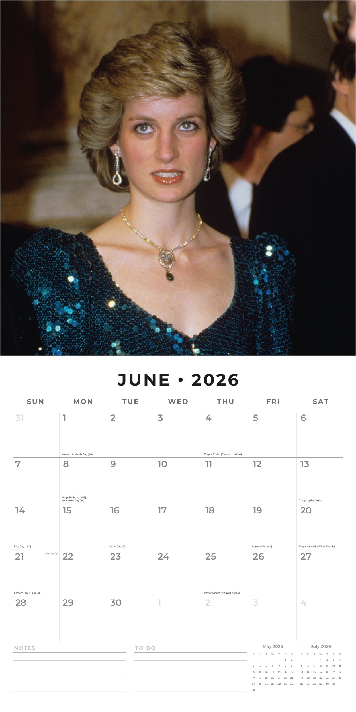 2026 Diana - Square Wall Calendar