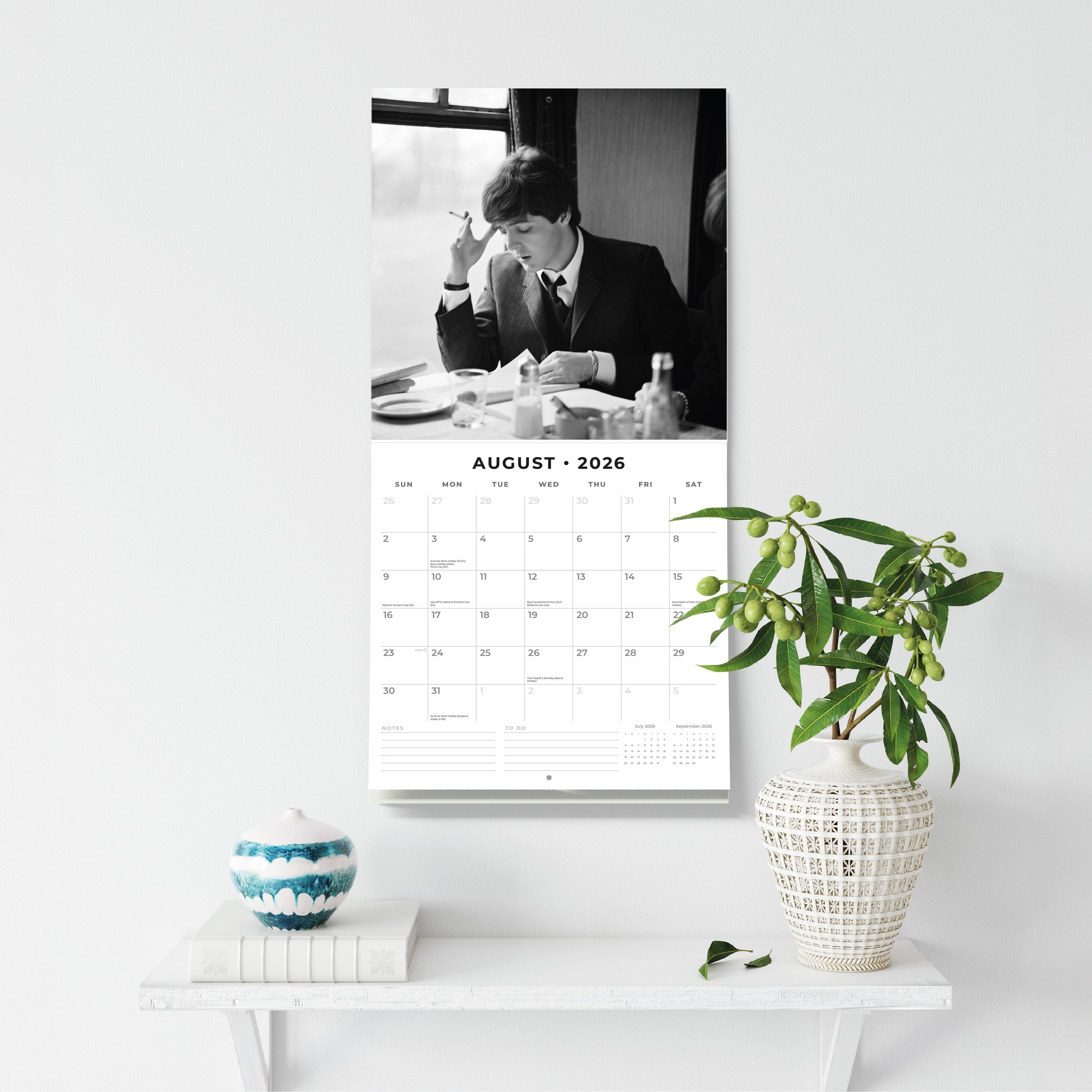 2026 The Beatles - Square Wall Calendar