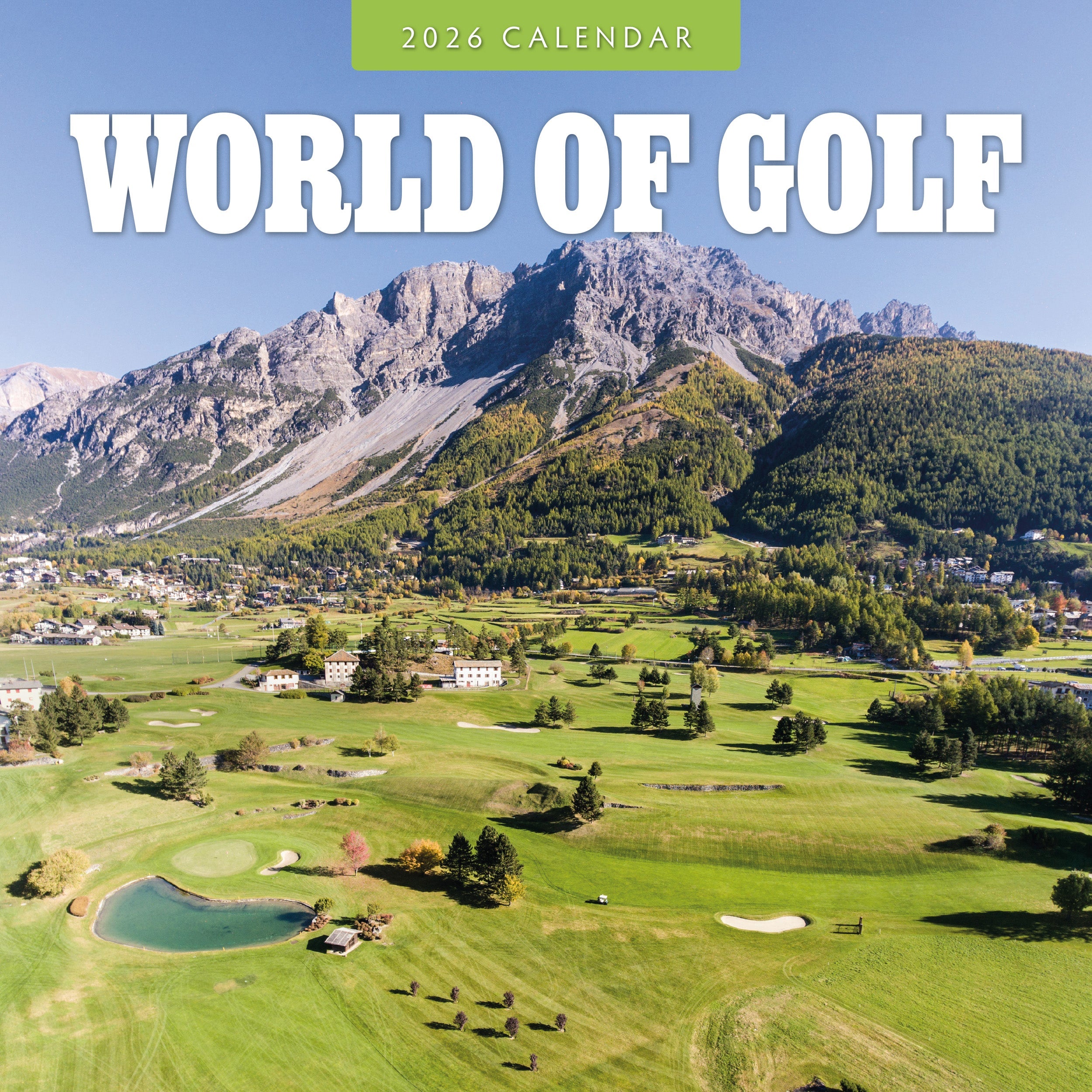 2026 World of Golf - Square Wall Calendar