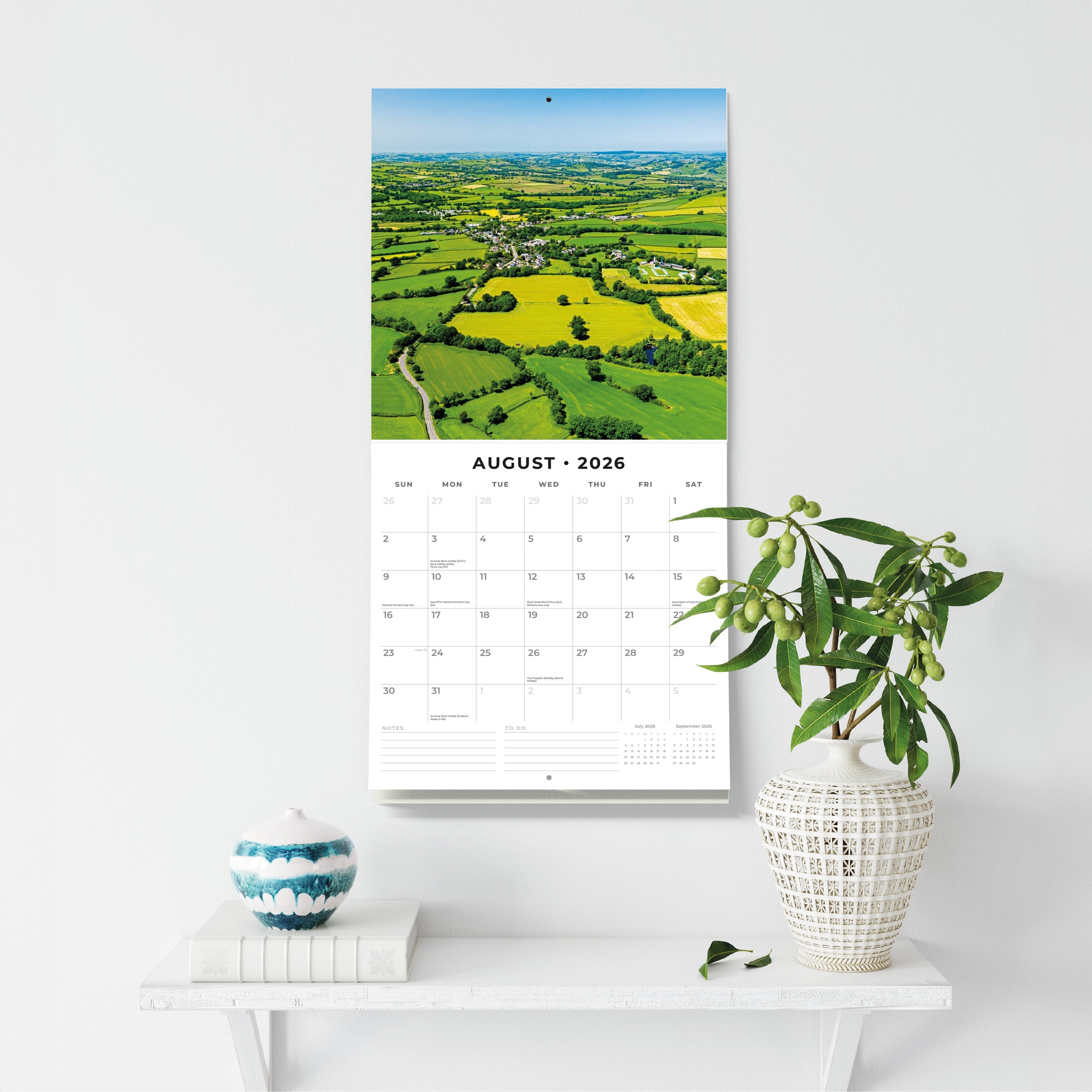 2026 Country Scenes - Square Wall Calendar