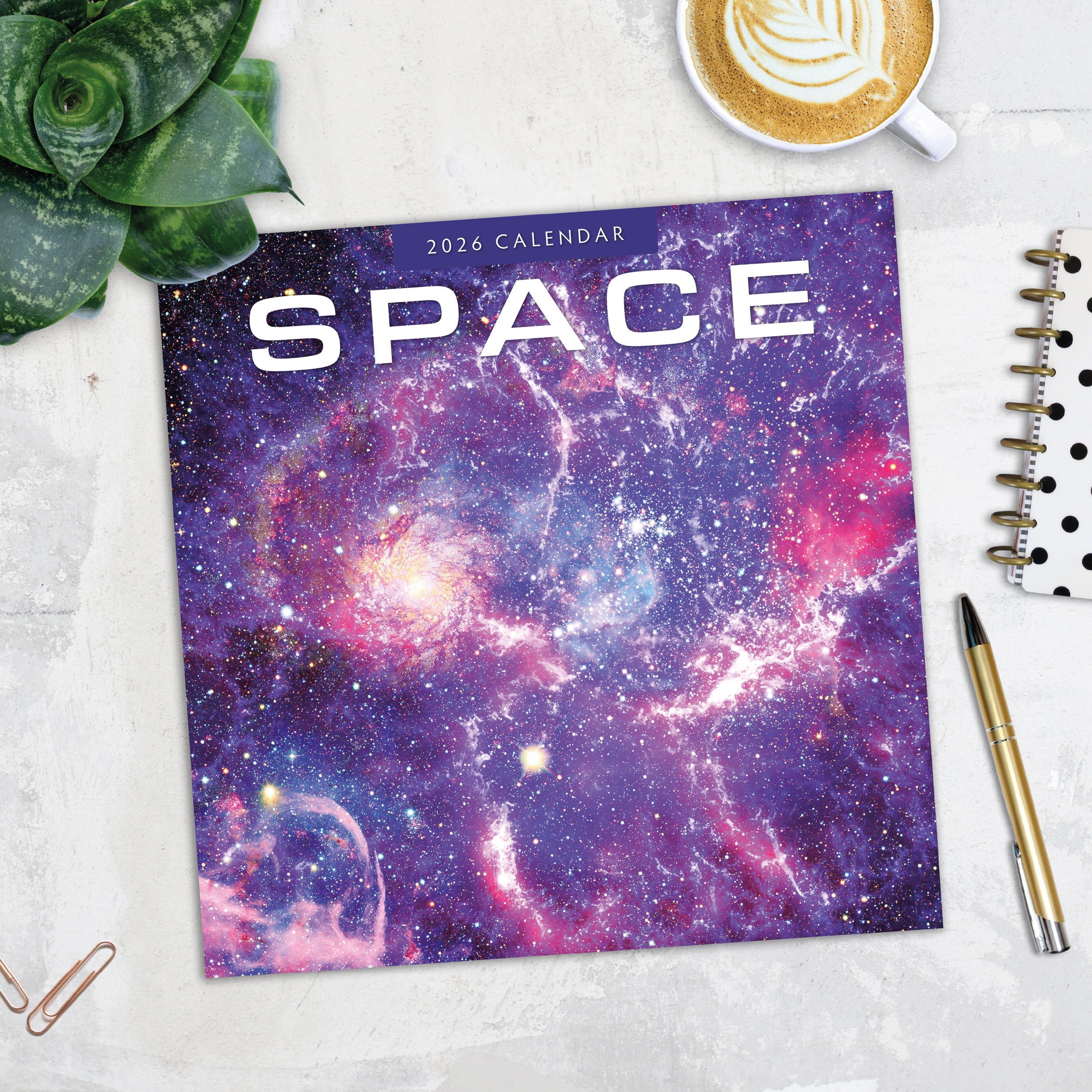 2026 Space - Square Wall Calendar