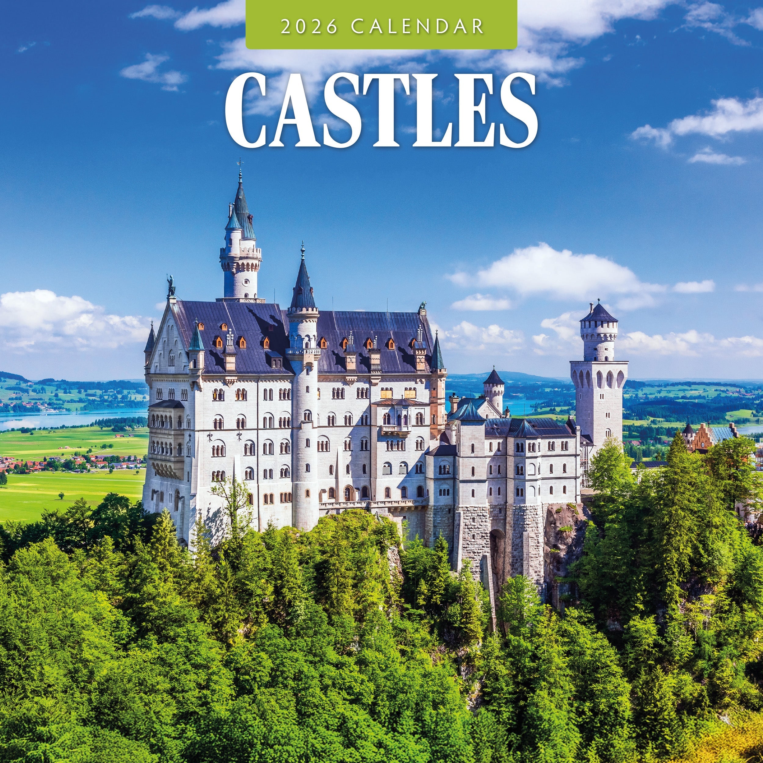 2026 Castles - Square Wall Calendar
