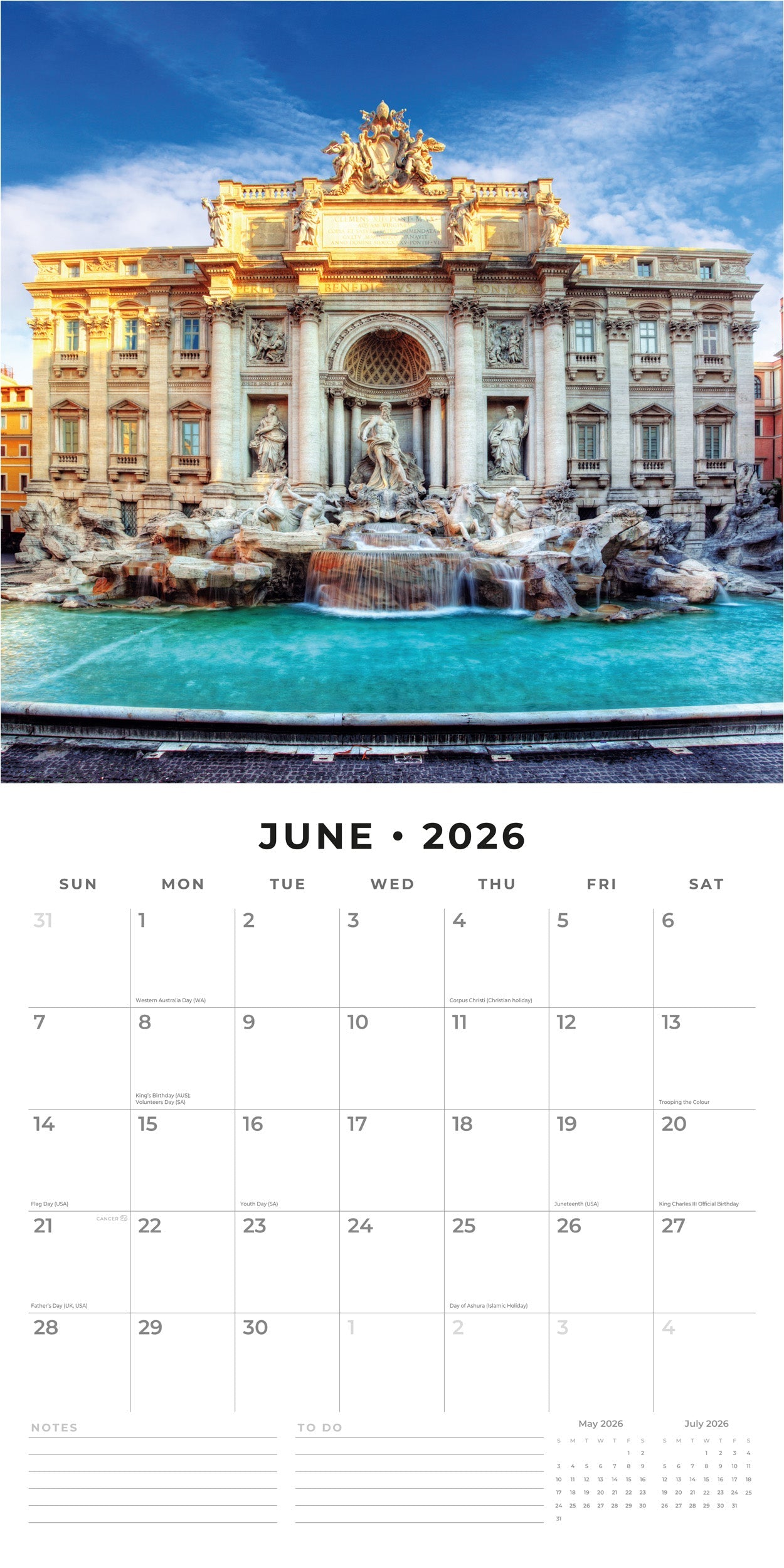 2026 Italy - Square Wall Calendar