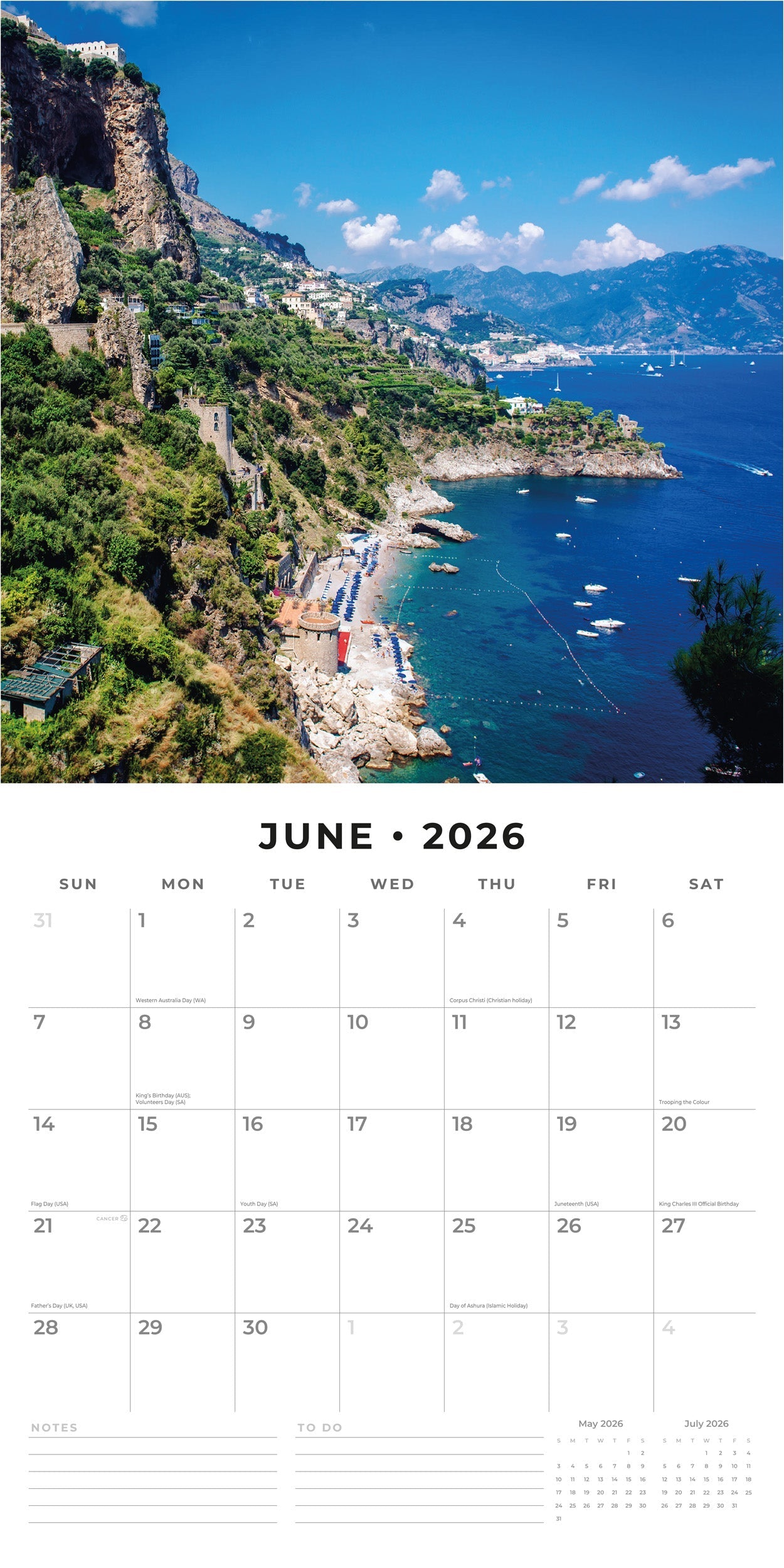 2026 Mediterranean - Square Wall Calendar