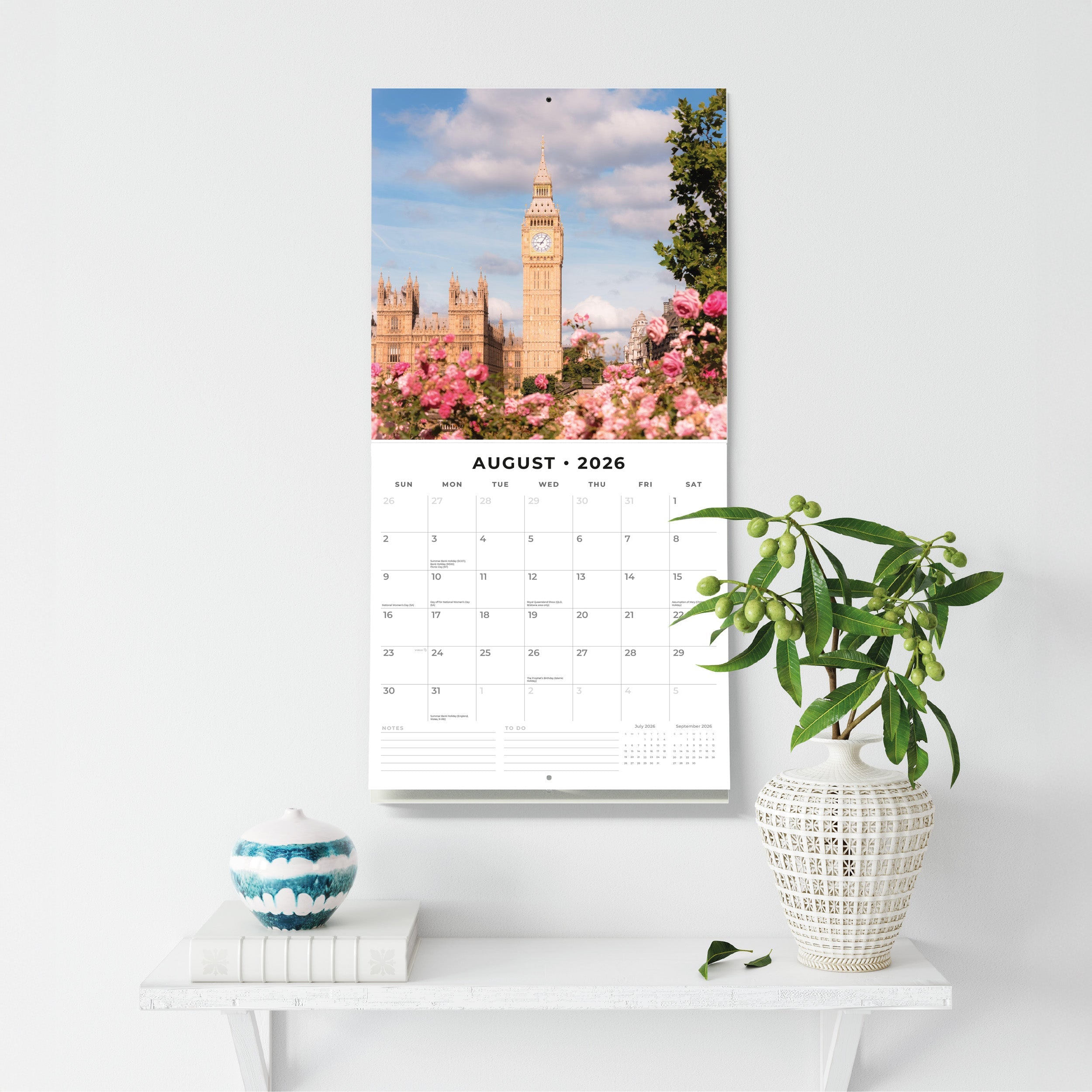 2026 London - Square Wall Calendar