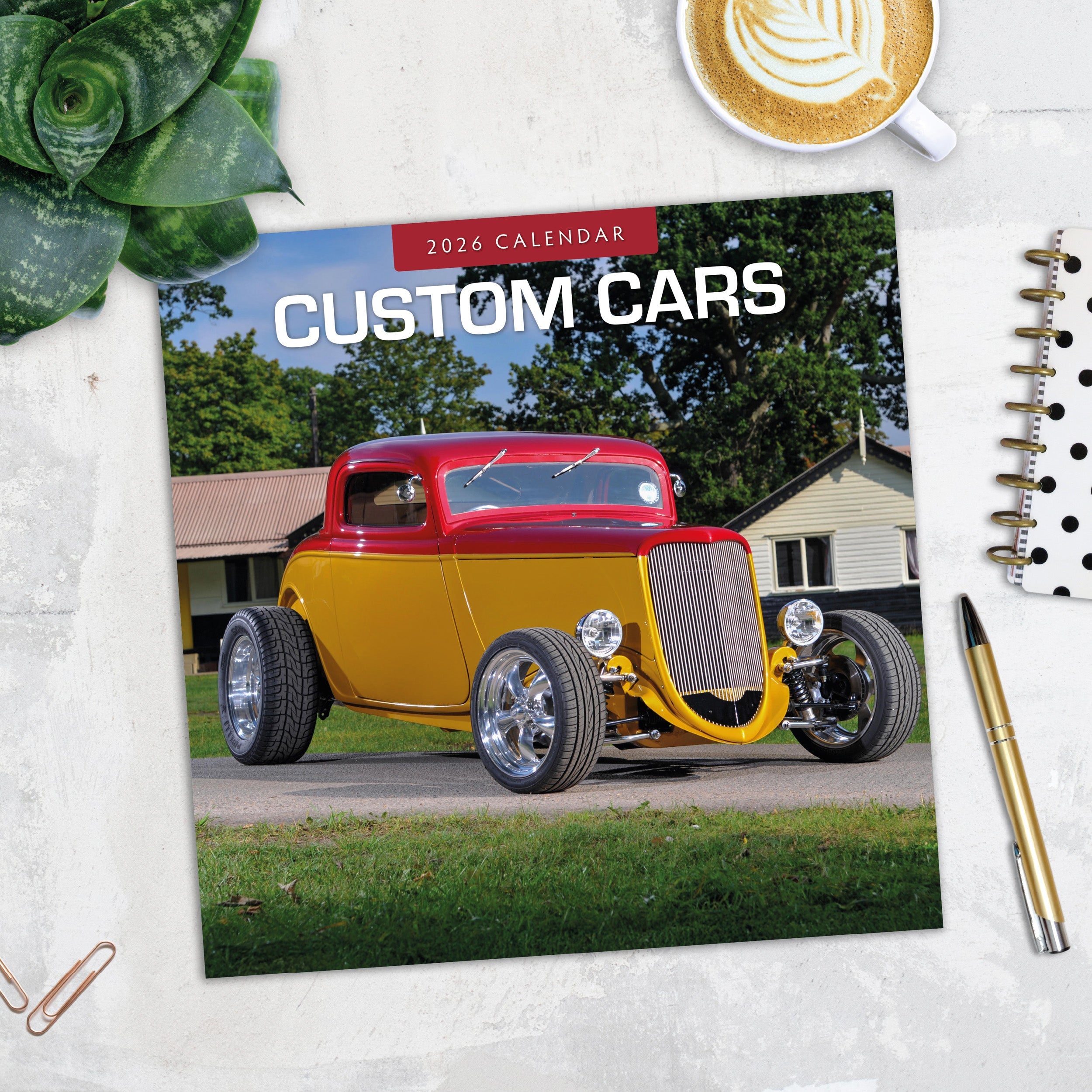 2026 Custom Cars - Square Wall Calendar