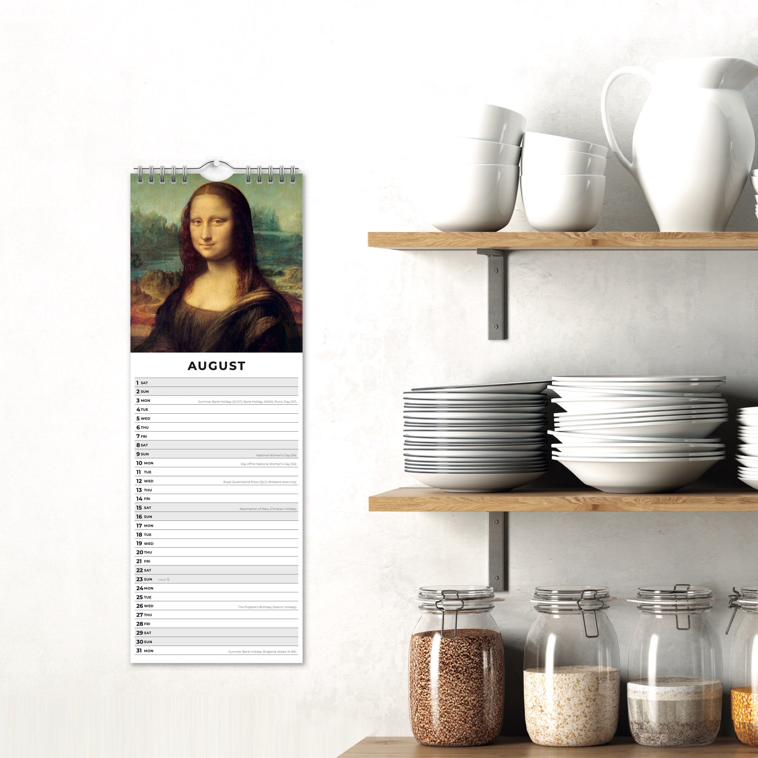 2026 Da Vinci - Slim Wall Calendar