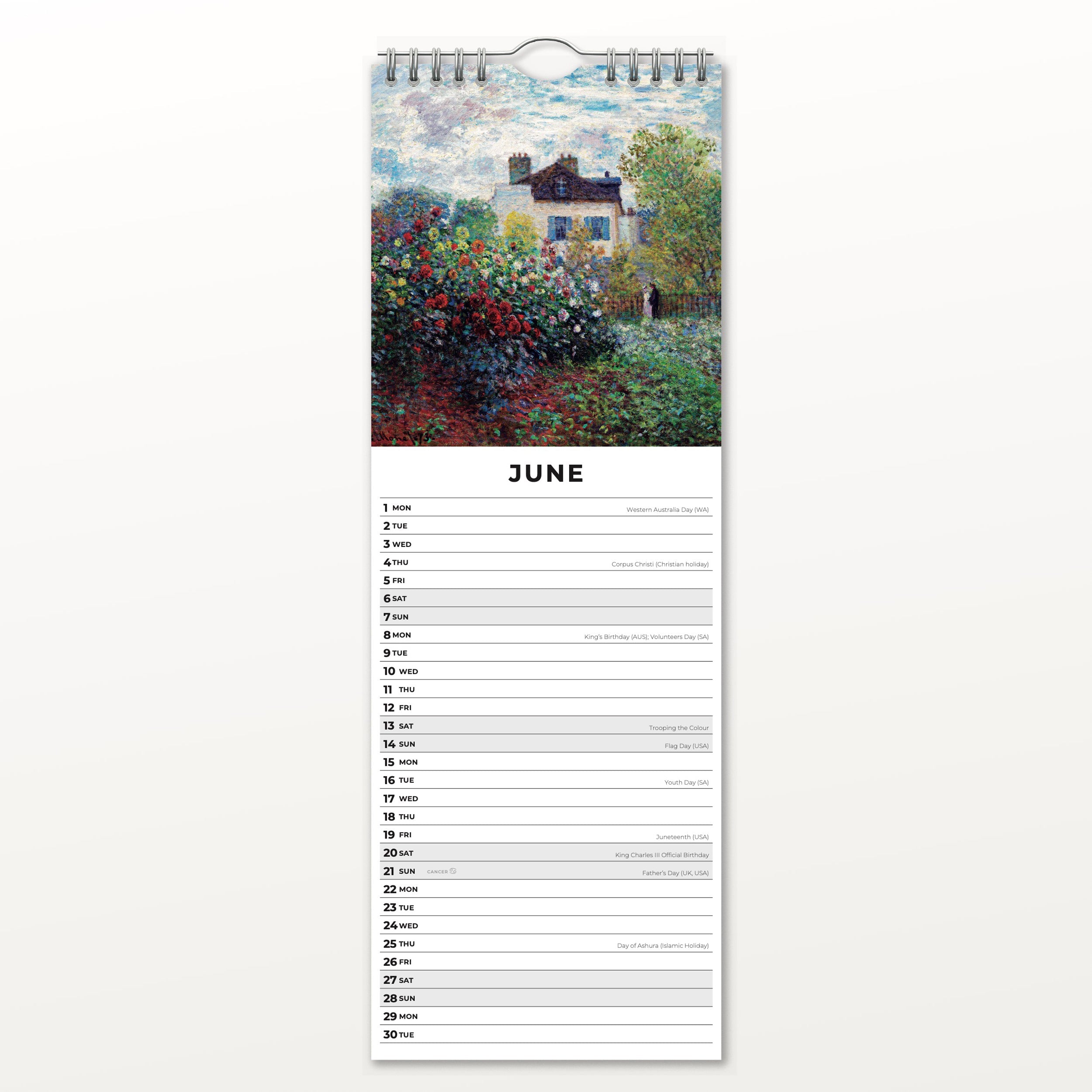 2026 Impressionists - Slim Wall Calendar
