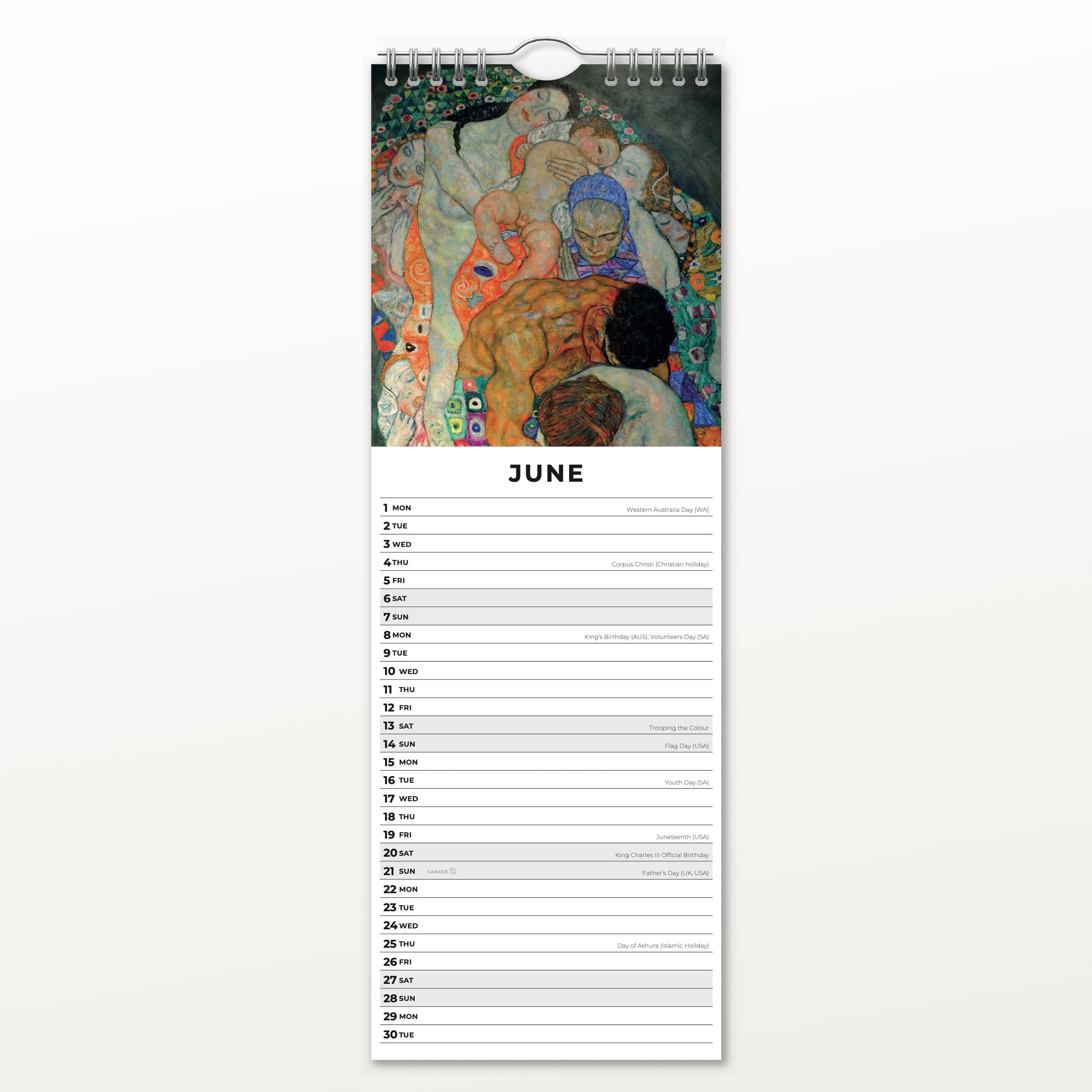 2026 Klimt - Slim Wall Calendar