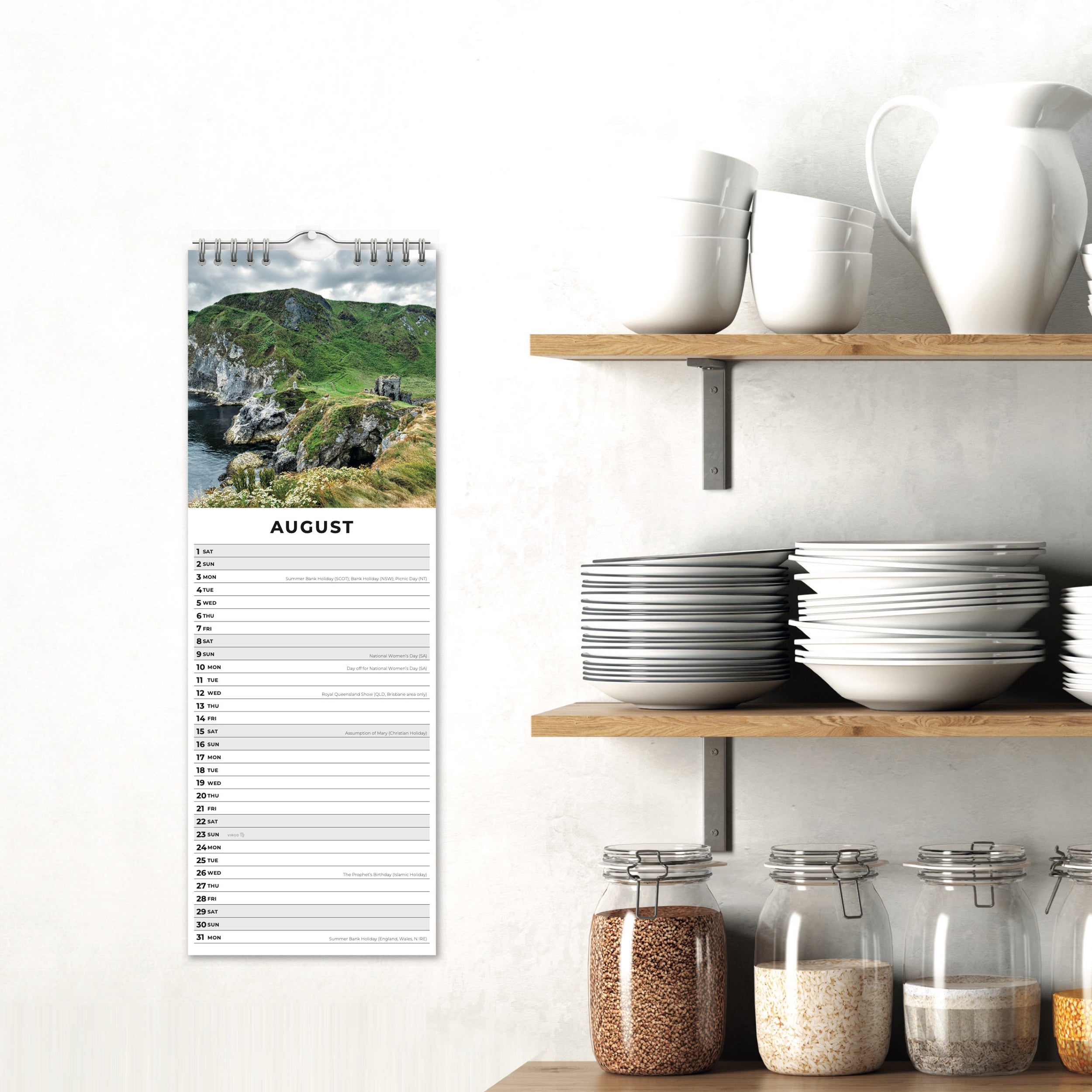 2026 Coaslines of Ireland - Slim Wall Calendar