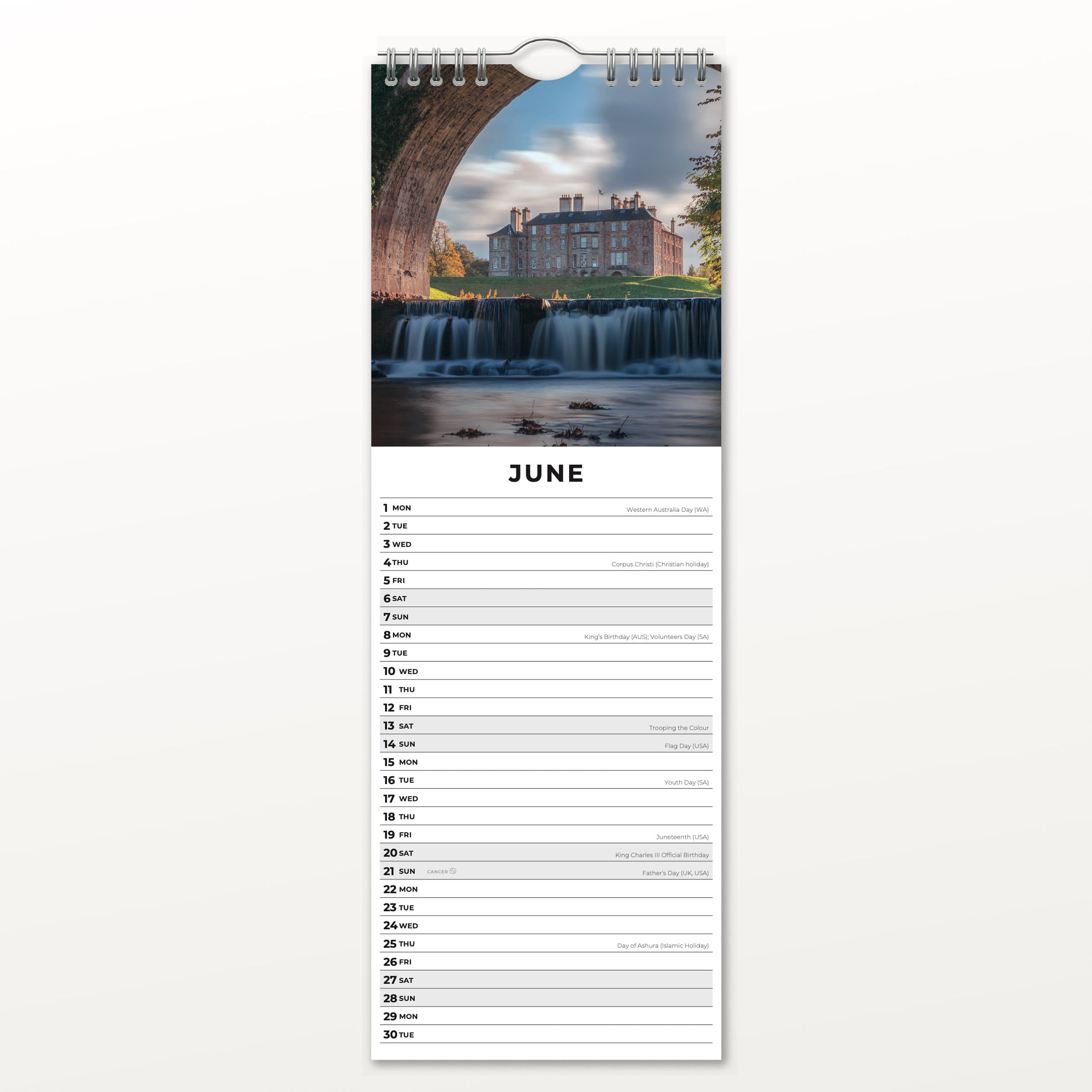 2026 Scotland - Slim Wall Calendar