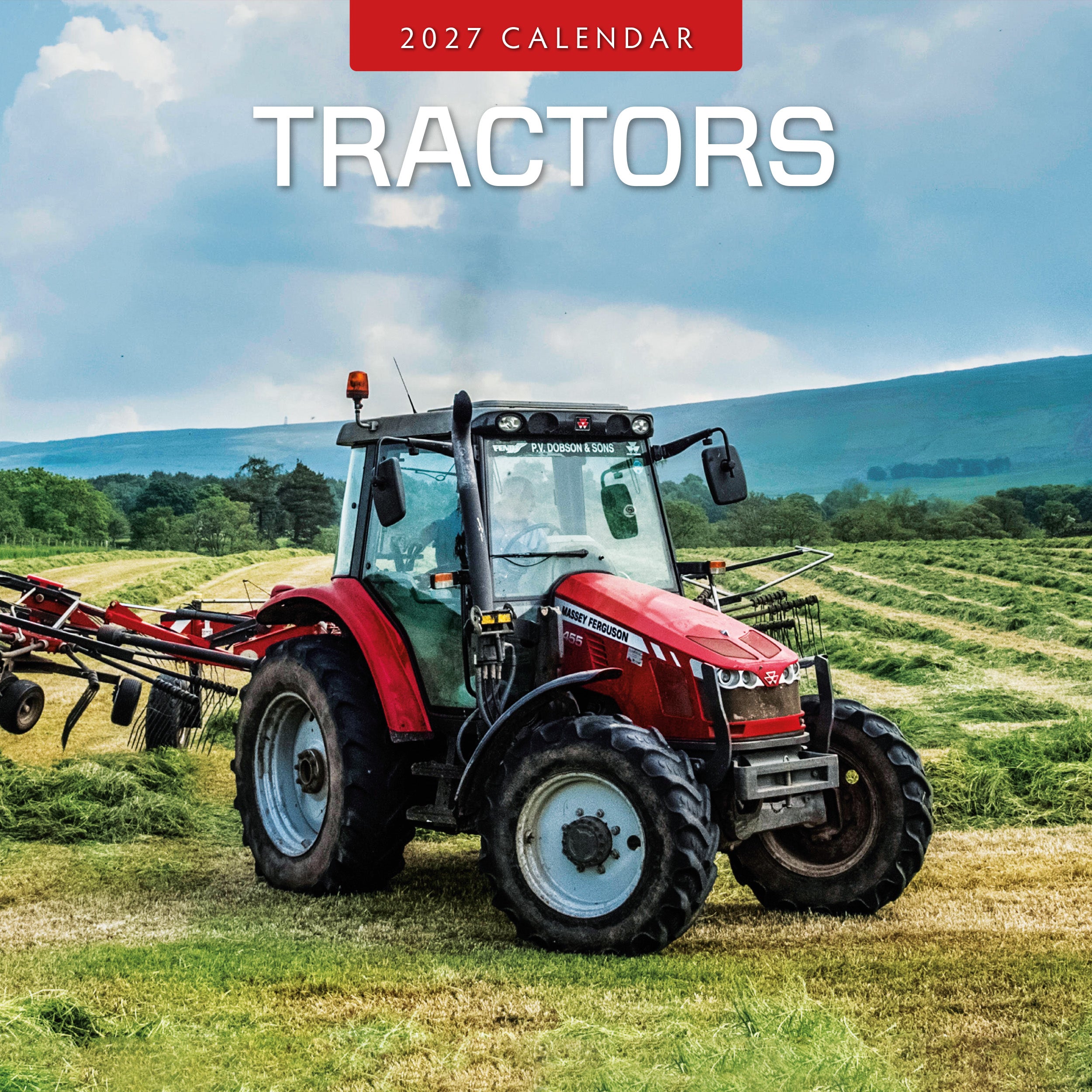 2027 Tractors - Square Wall Calendar