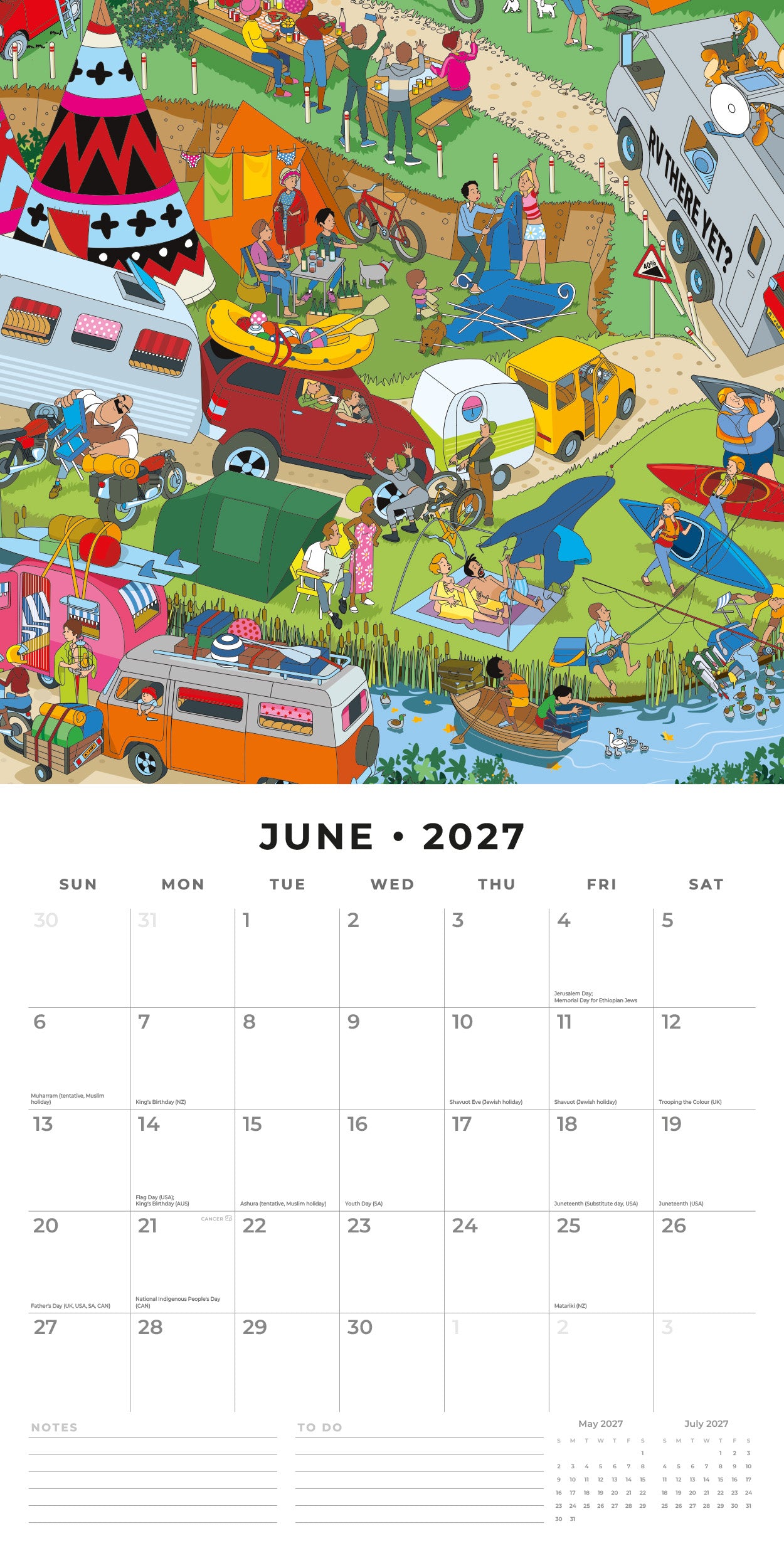 2027 Andy Tudor Puzzle Artwork - Square Wall Calendar