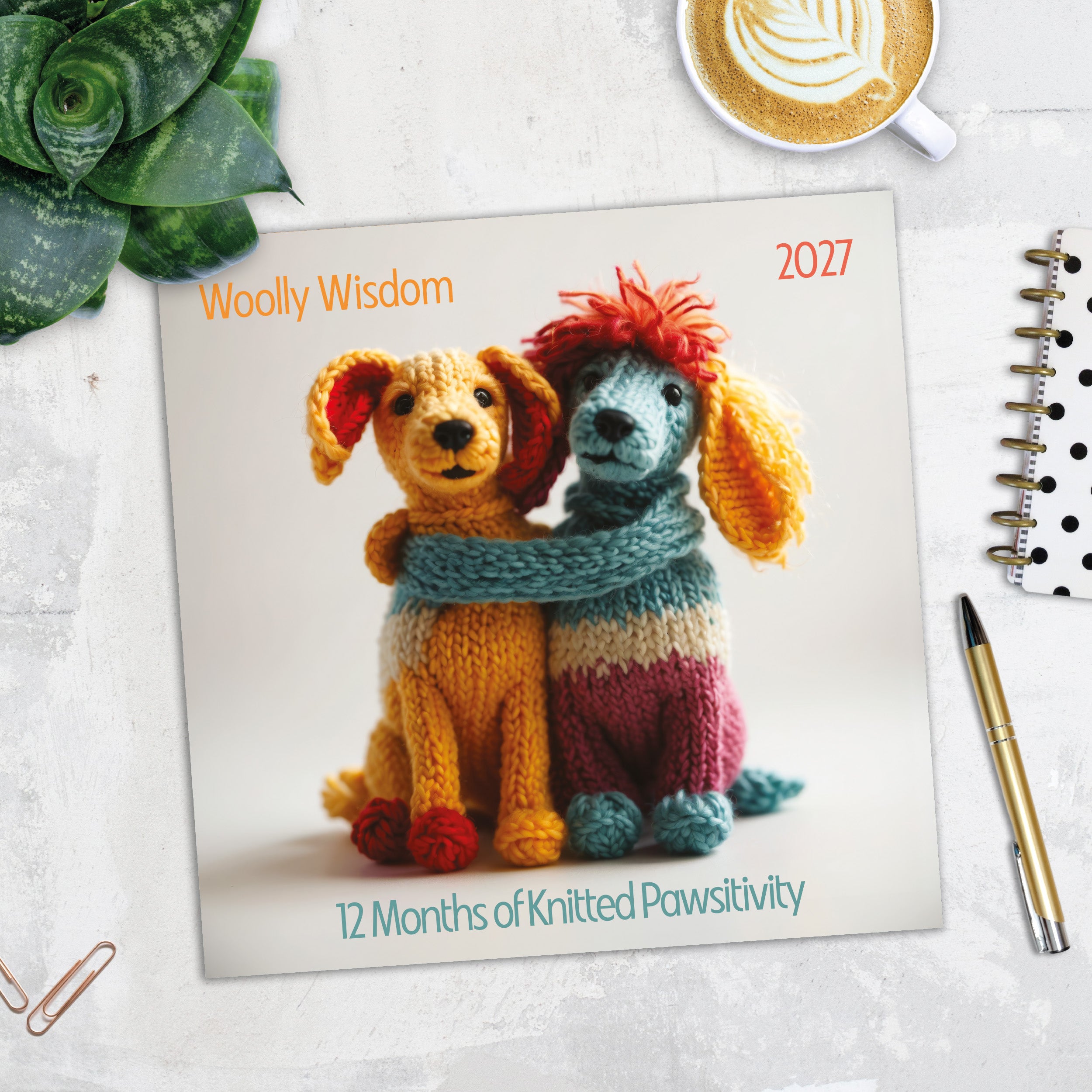 2027 Woolly Wisdom - Brilliantly Brave - Square Wall Calendar