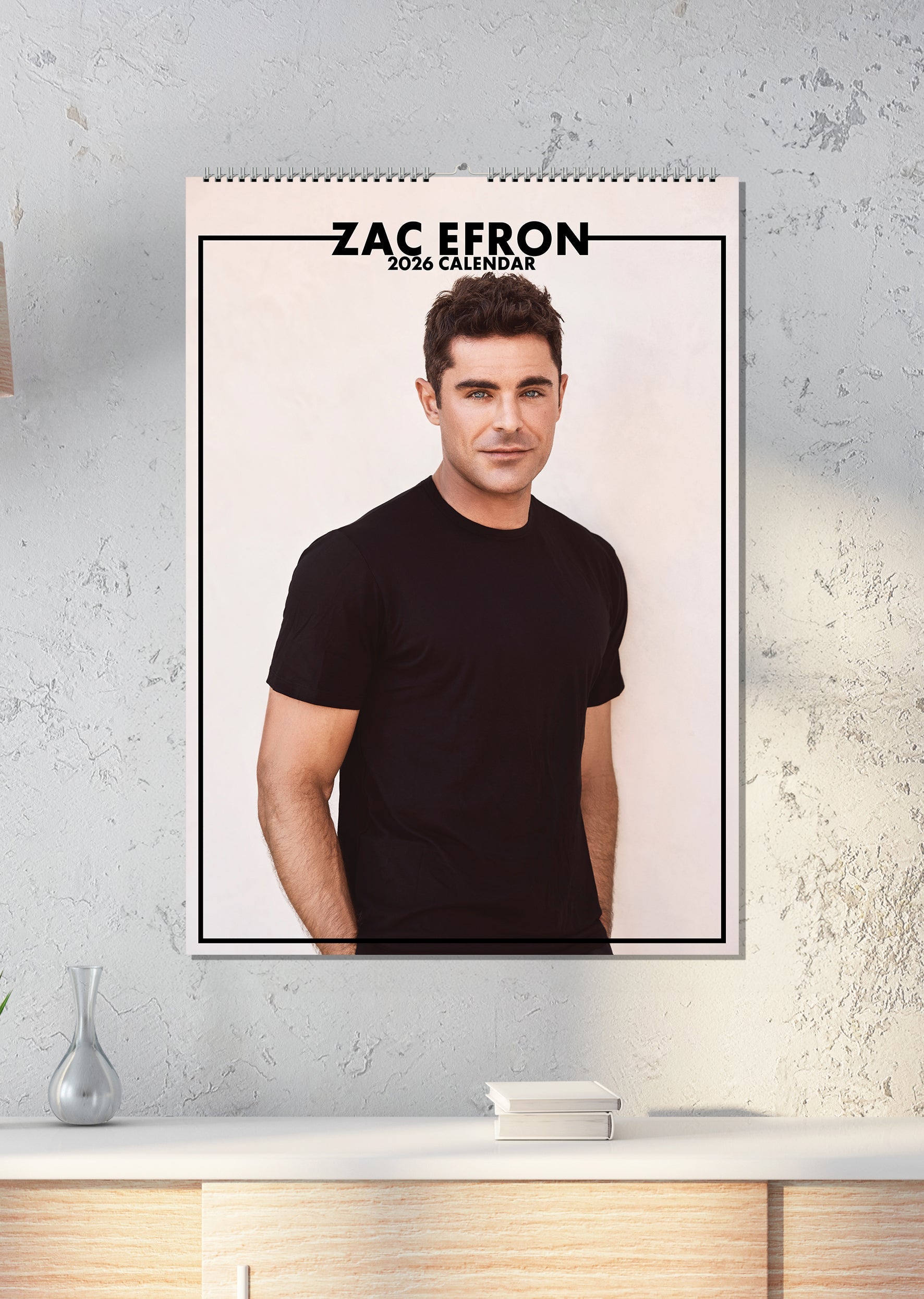 2026 Zac Efron - A3 Wall Calendar
