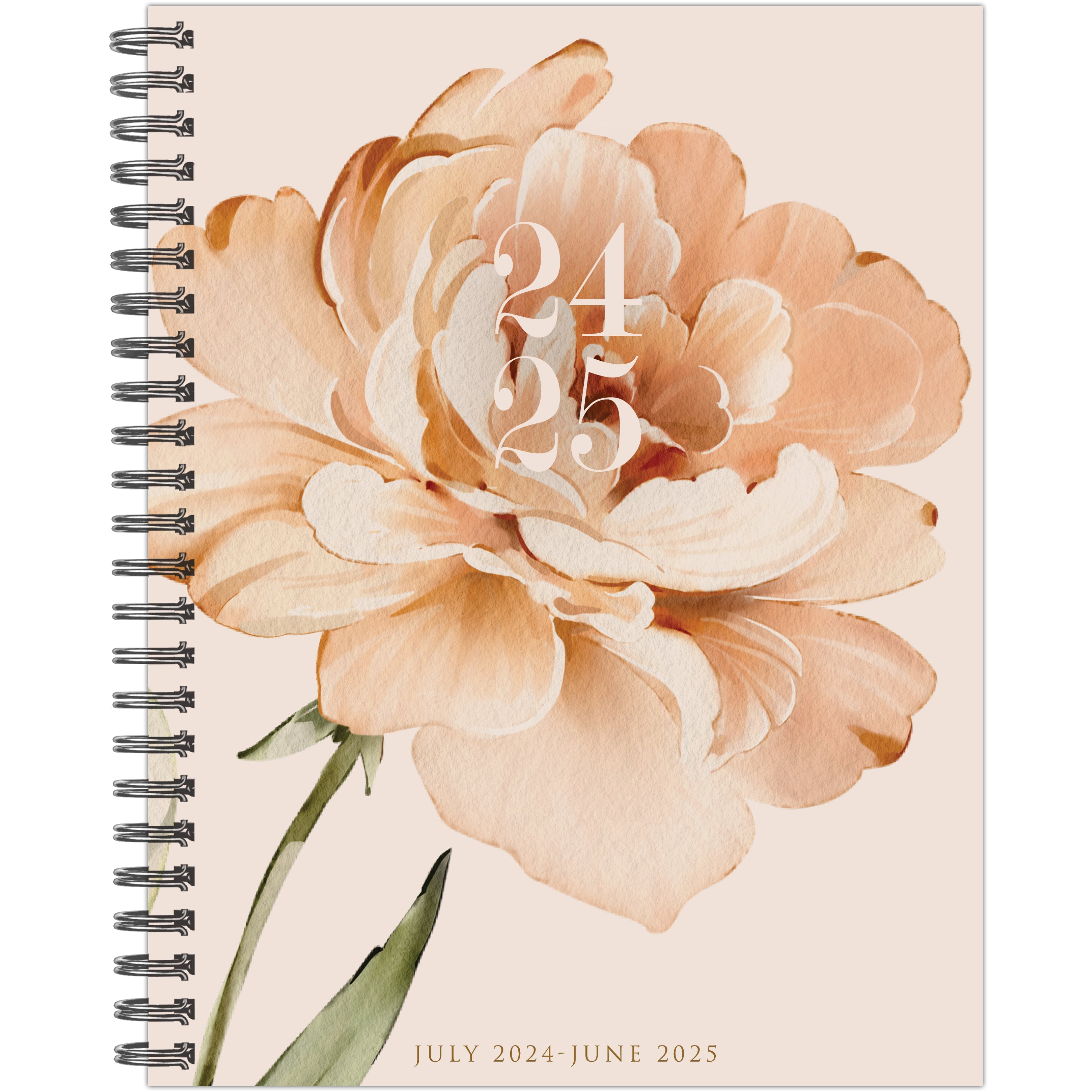 July 2024 - June 2025 Perfect Peony - Large Weekly & Monthly Academic Year Diary/Planner