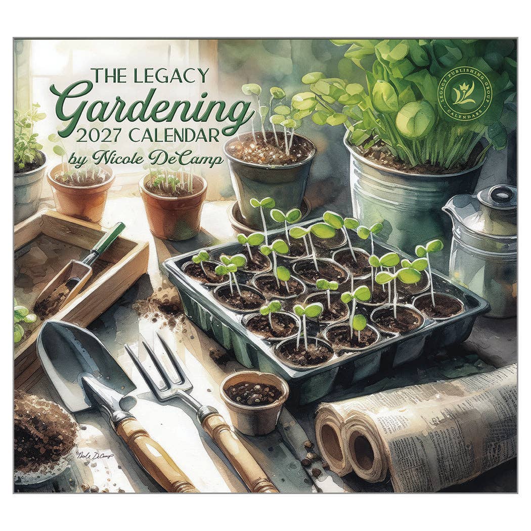 2027 Gardening - Deluxe Wall Calendar by Macne Oream