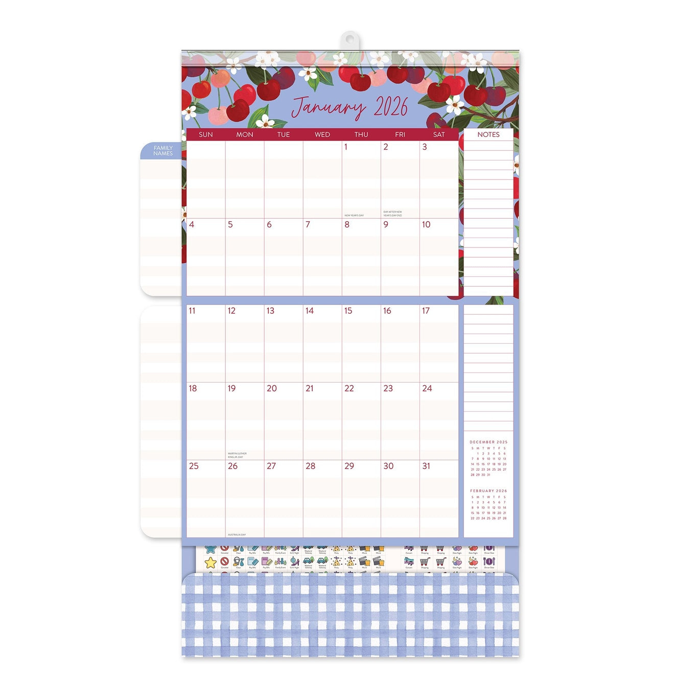 2026 Fruit & Flora Do It All - 17-Month Magnetic Square Wall Calendar