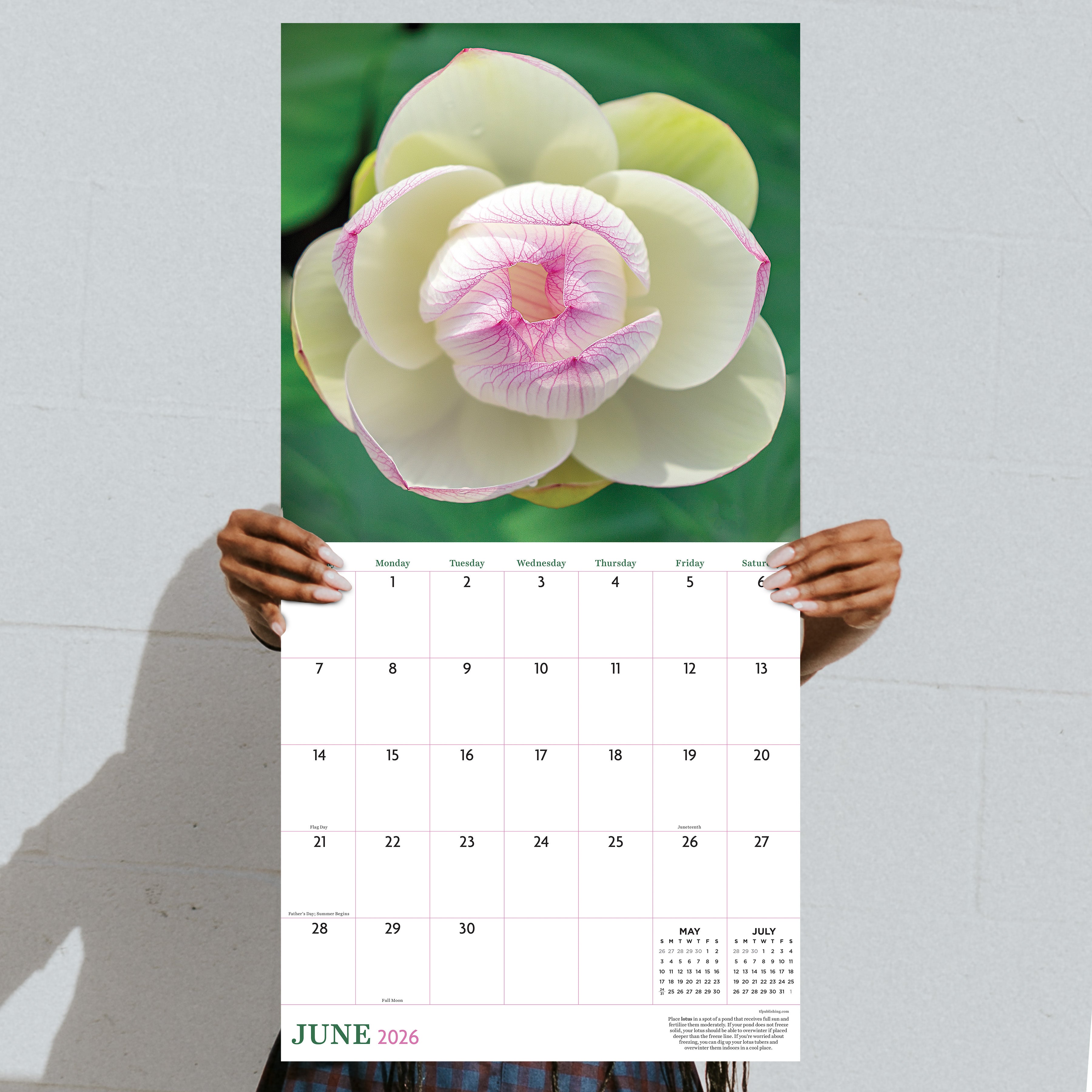 2026 Flowers - Square Wall Calendar