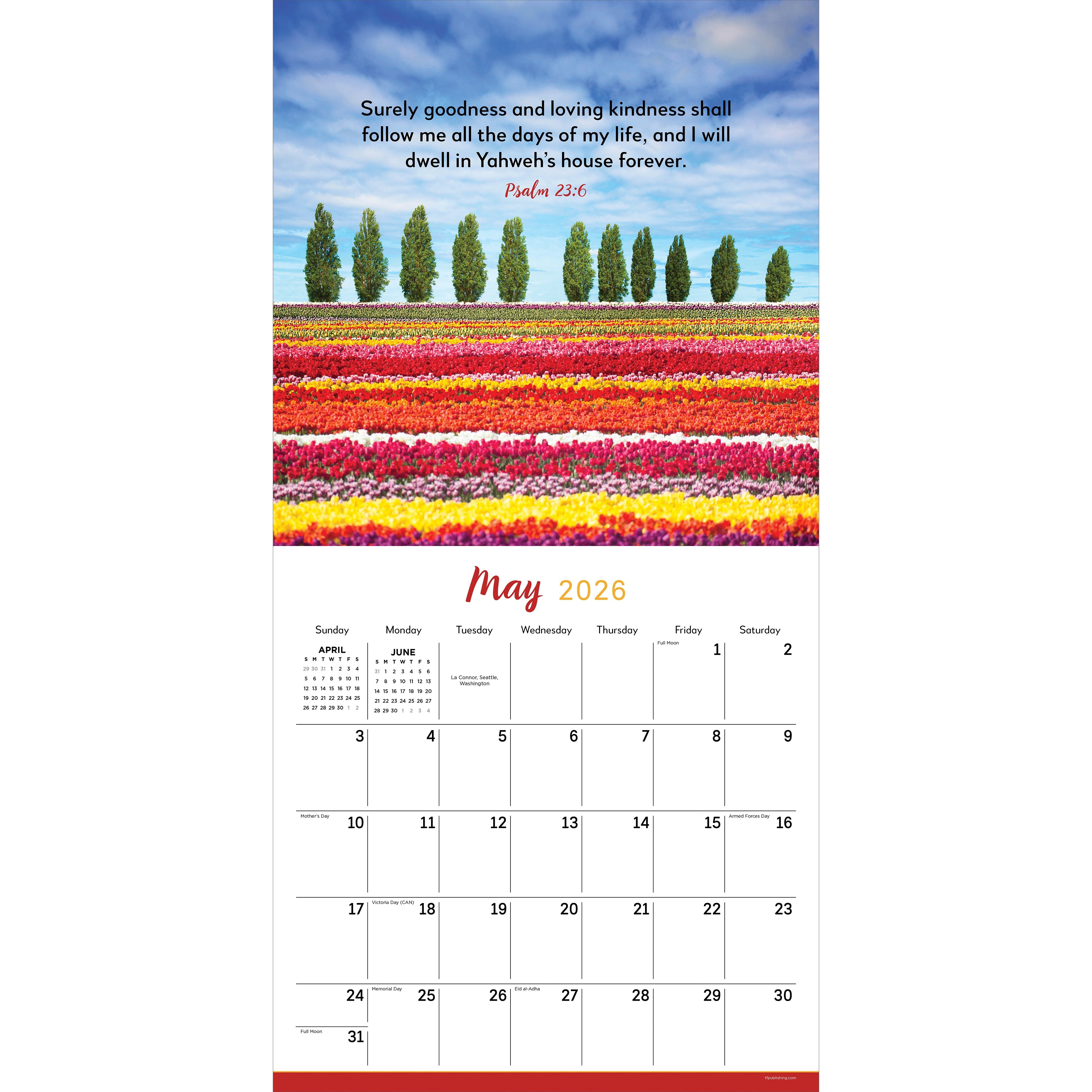 2026 Psalms - Square Wall Calendar