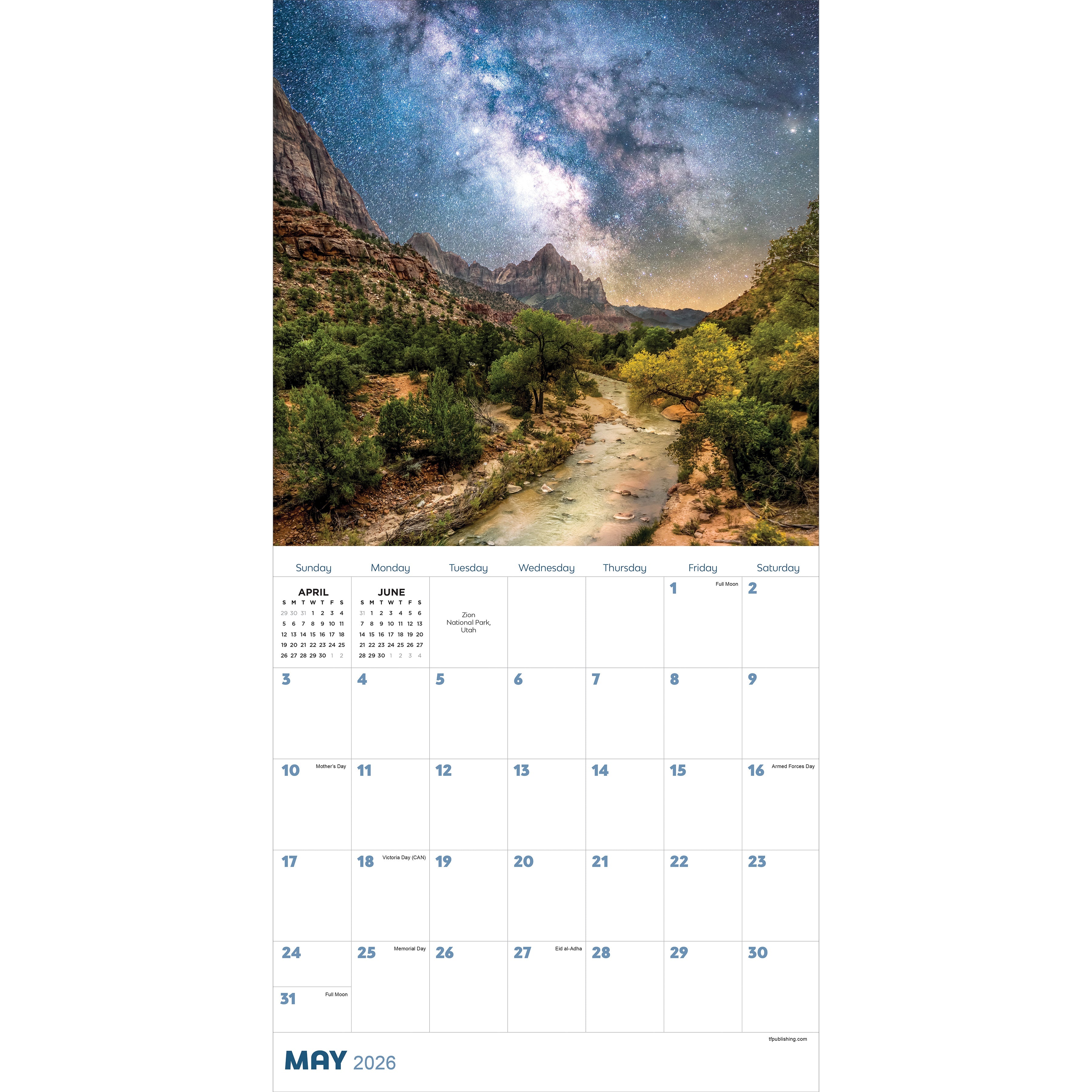 2026 Stargazing - Square Wall Calendar