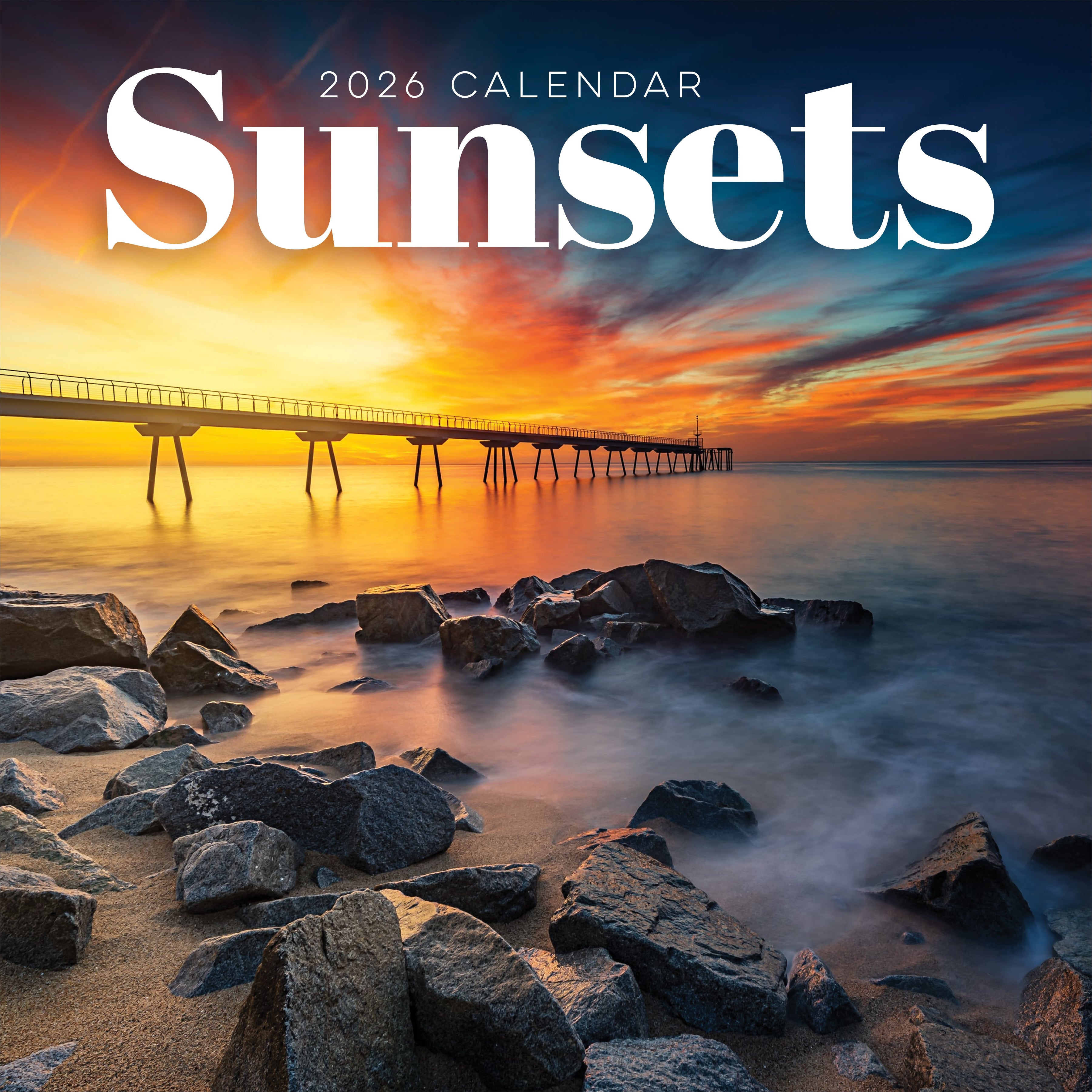 2026 Sunsets - Square Wall Calendar