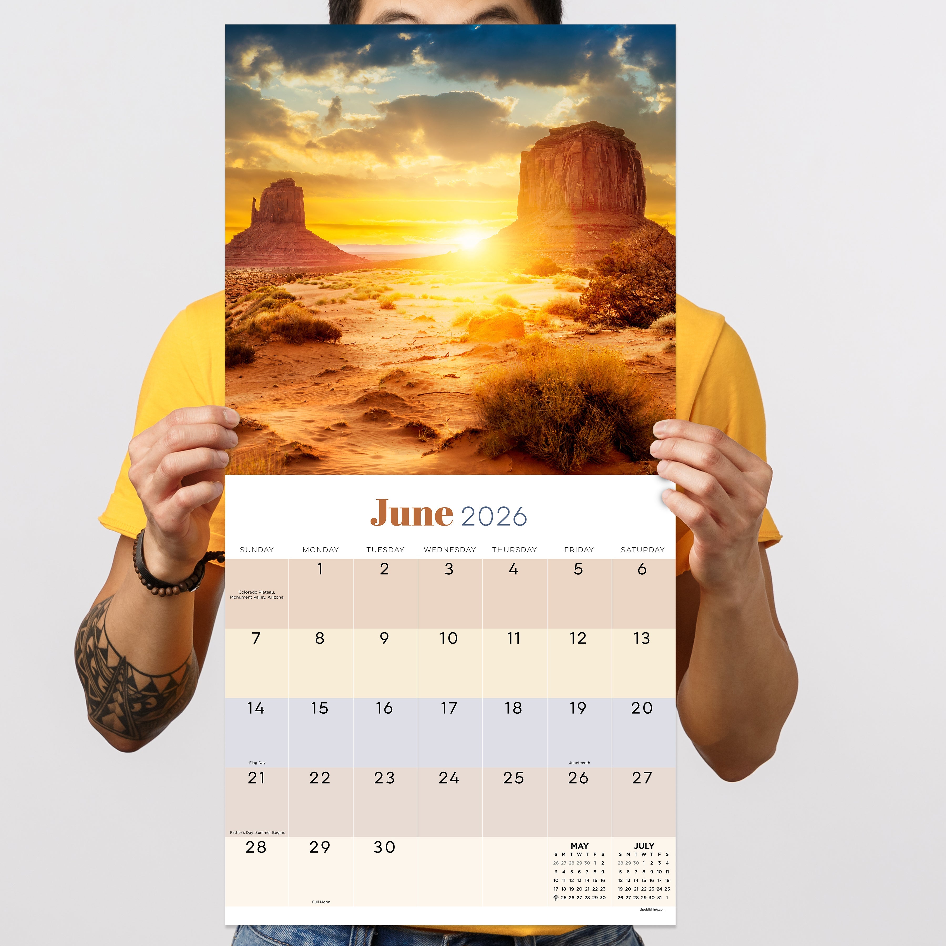 2026 Sunsets - Square Wall Calendar