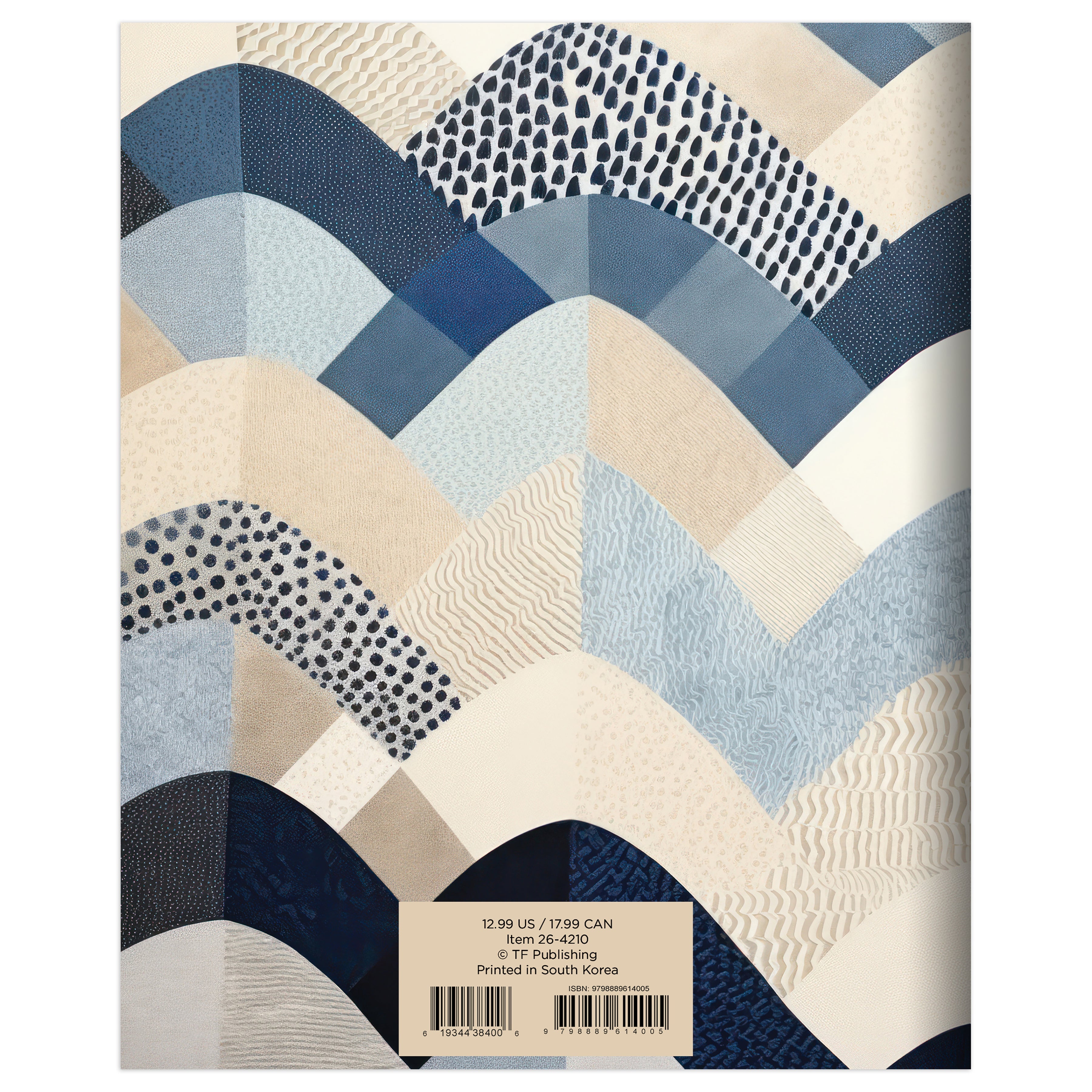 2026 Quilted Curves - Medium Monthly Diary/Planner