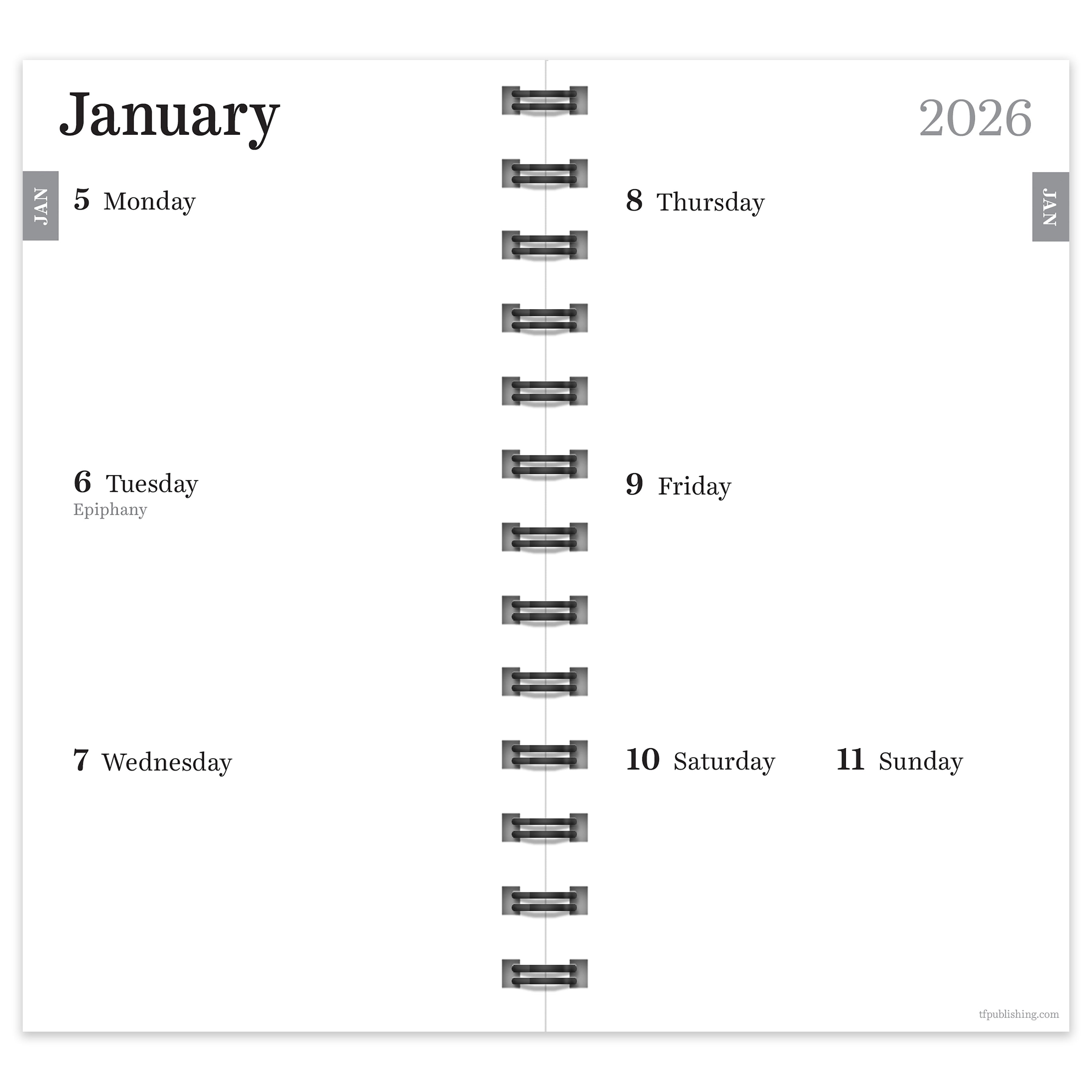 2026 Citrus - Small Monthly & Weekly Pocket Diary/Planner