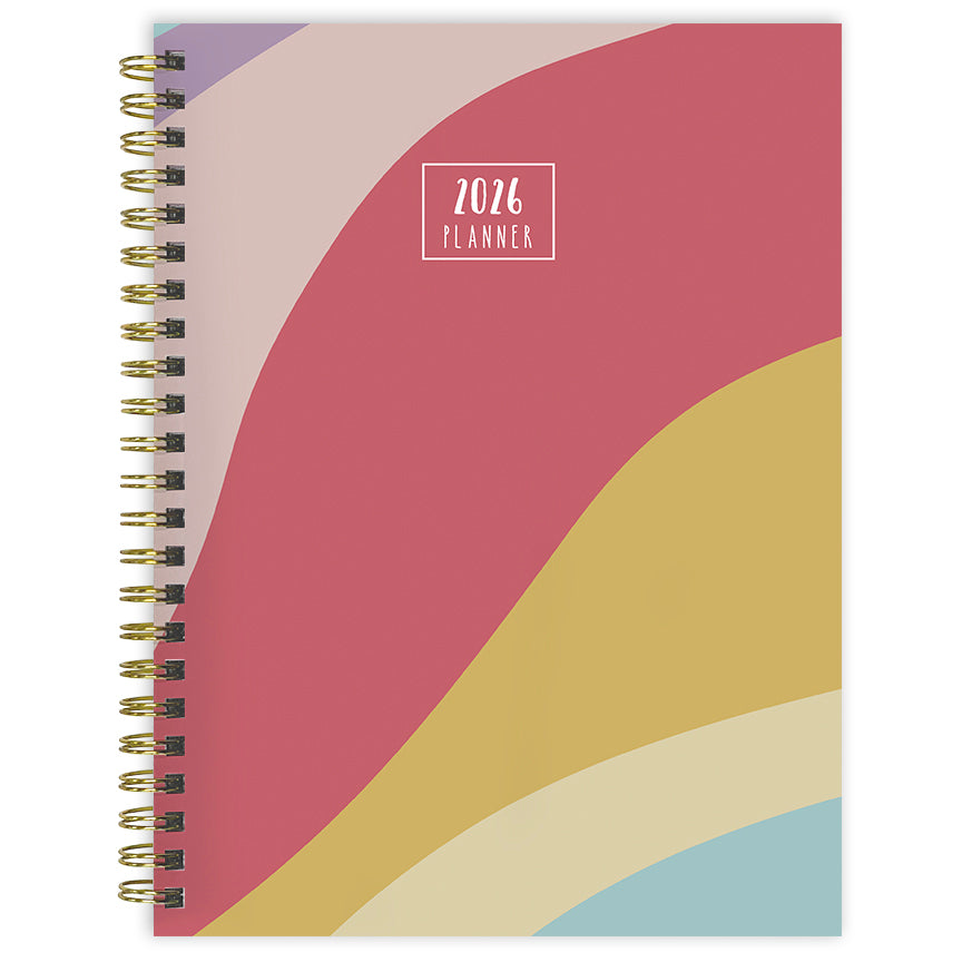 2026 Color Wave - Medium Monthly & Weekly Pocket Diary/Planner