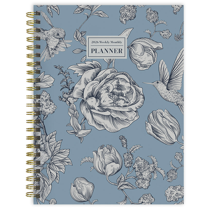 2026 Garden Roses - Medium Monthly & Weekly Pocket Diary/Planner