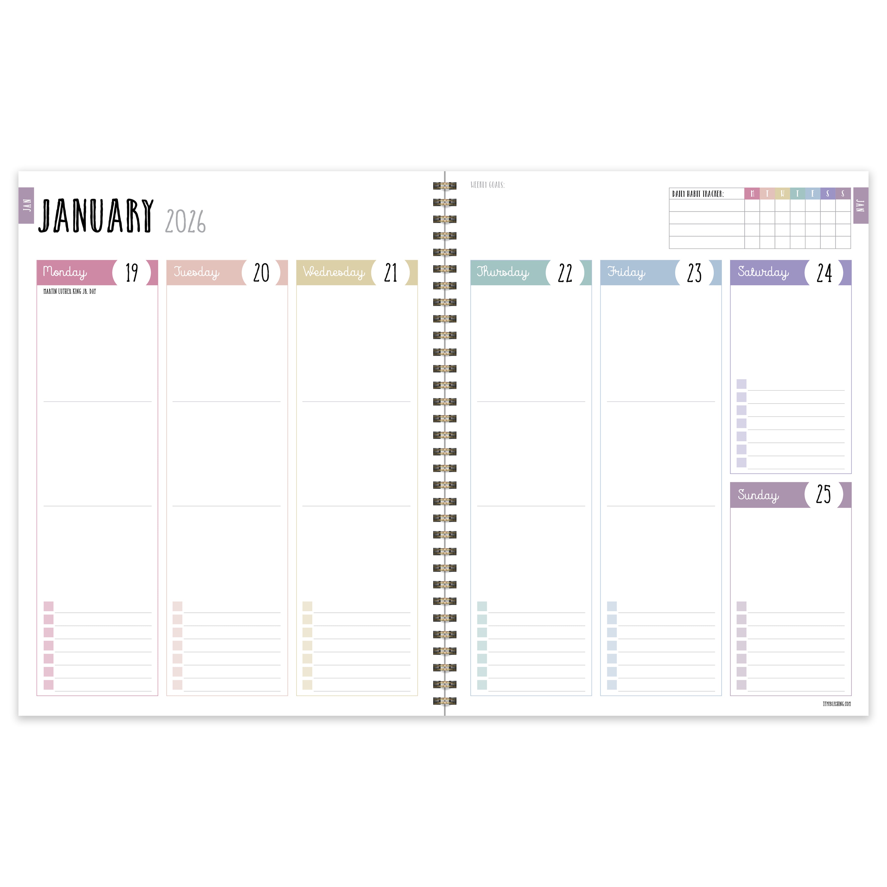 2026 Joyful Year - Large Monthly & Weekly Diary/Planner