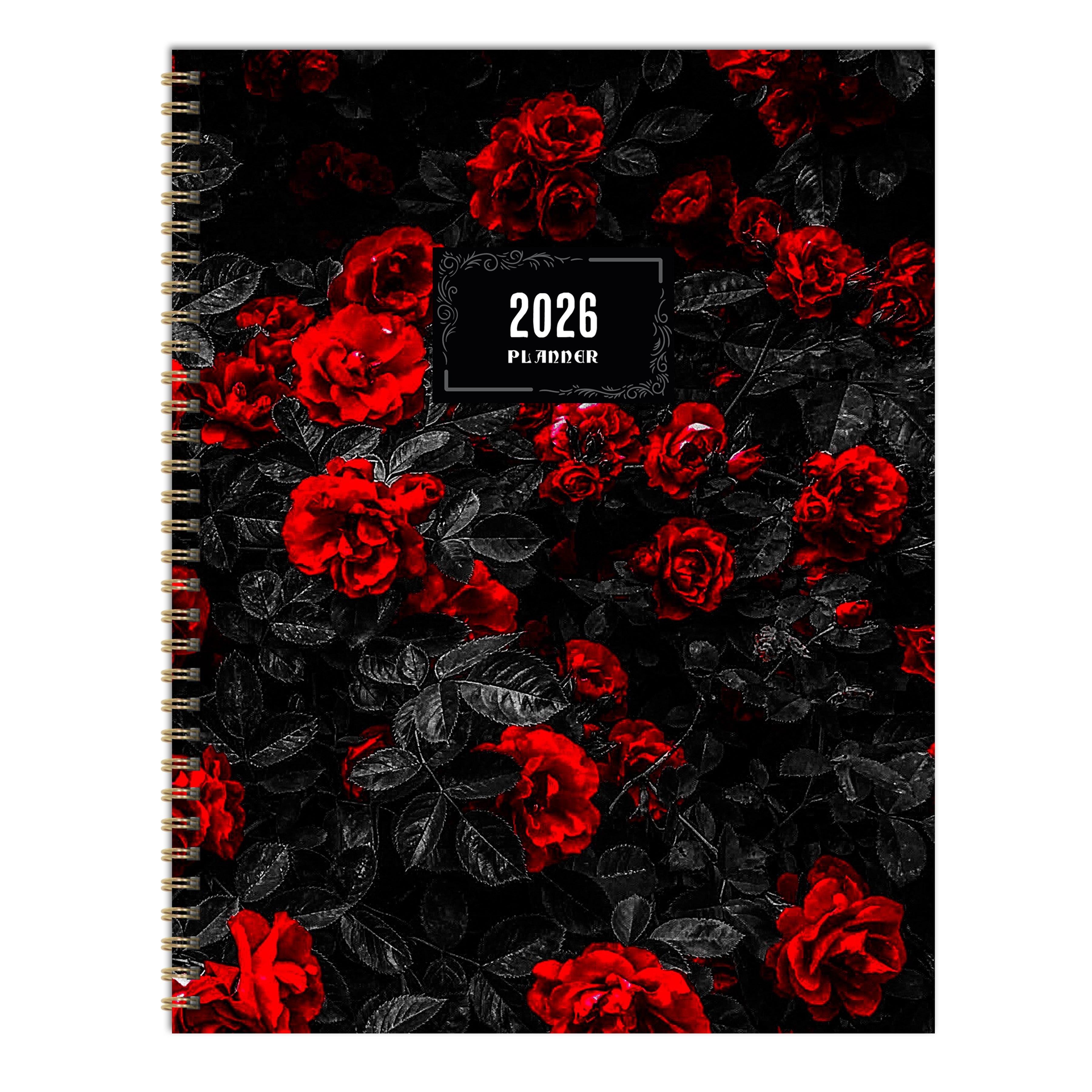 2026 Red Roses - Large Monthly & Weekly Diary/Planner