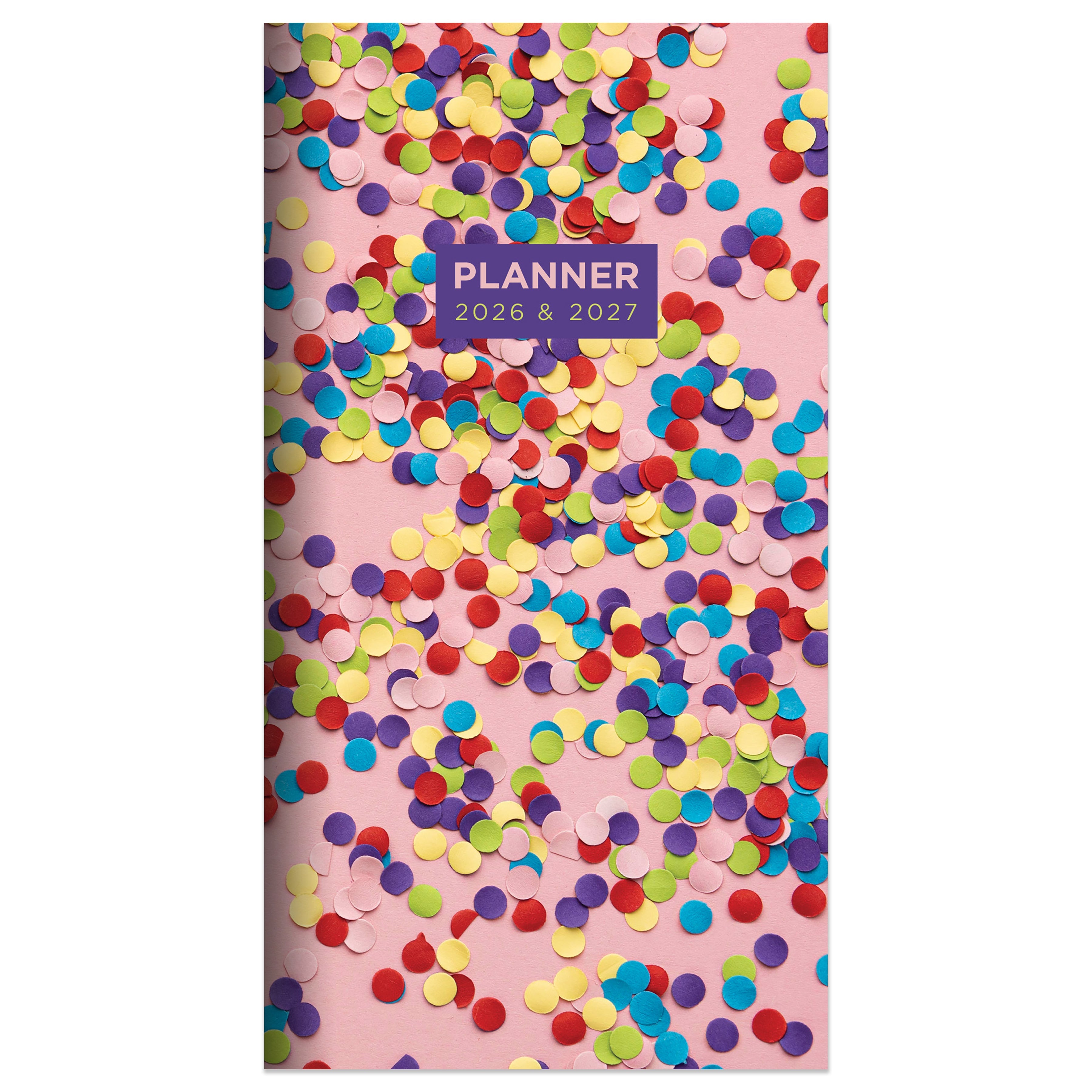 2026-2027 Confetti Party - Small Monthly Pocket Diary/Planner