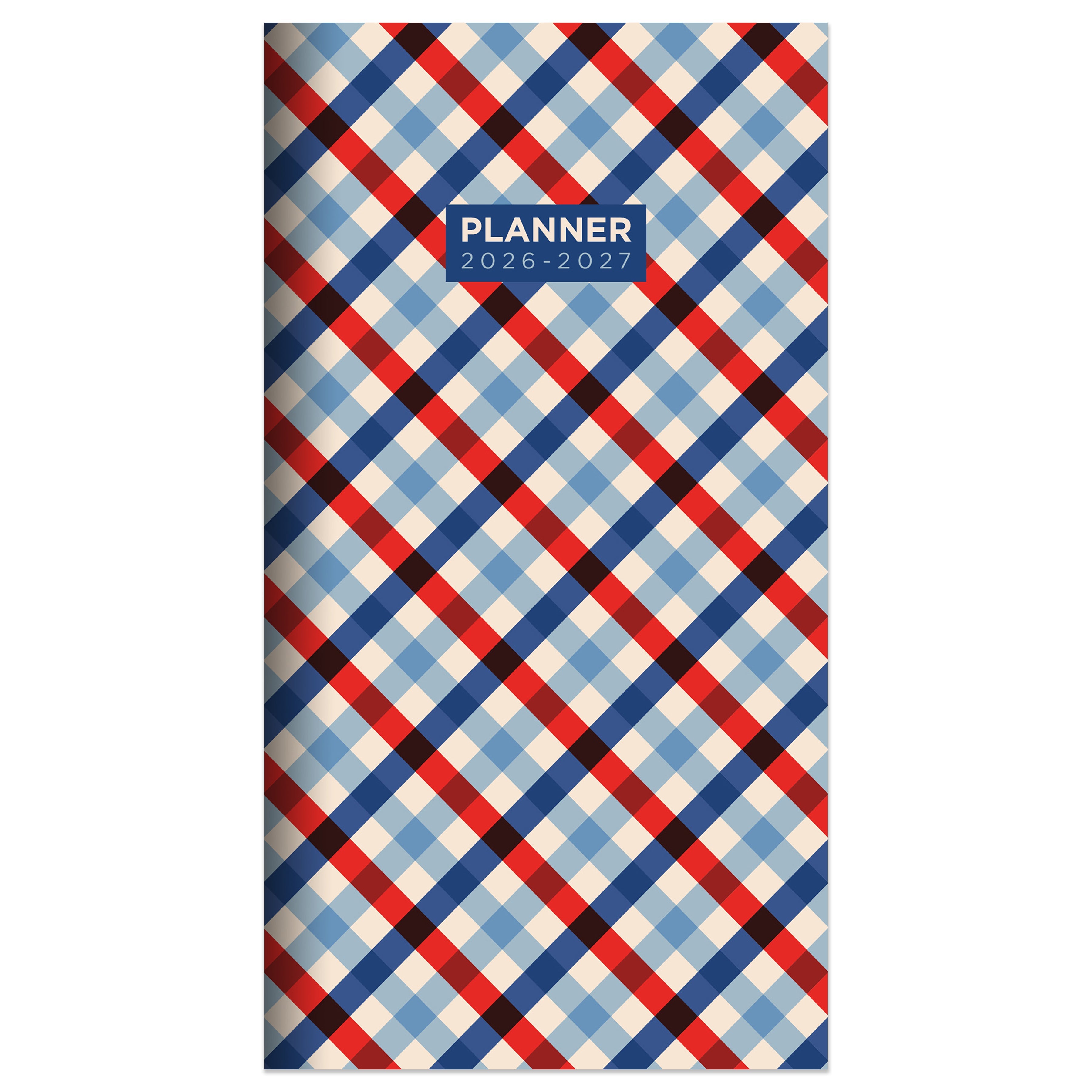 2026-2027 Patriotic Plaid - Small Monthly Pocket Diary/Planner