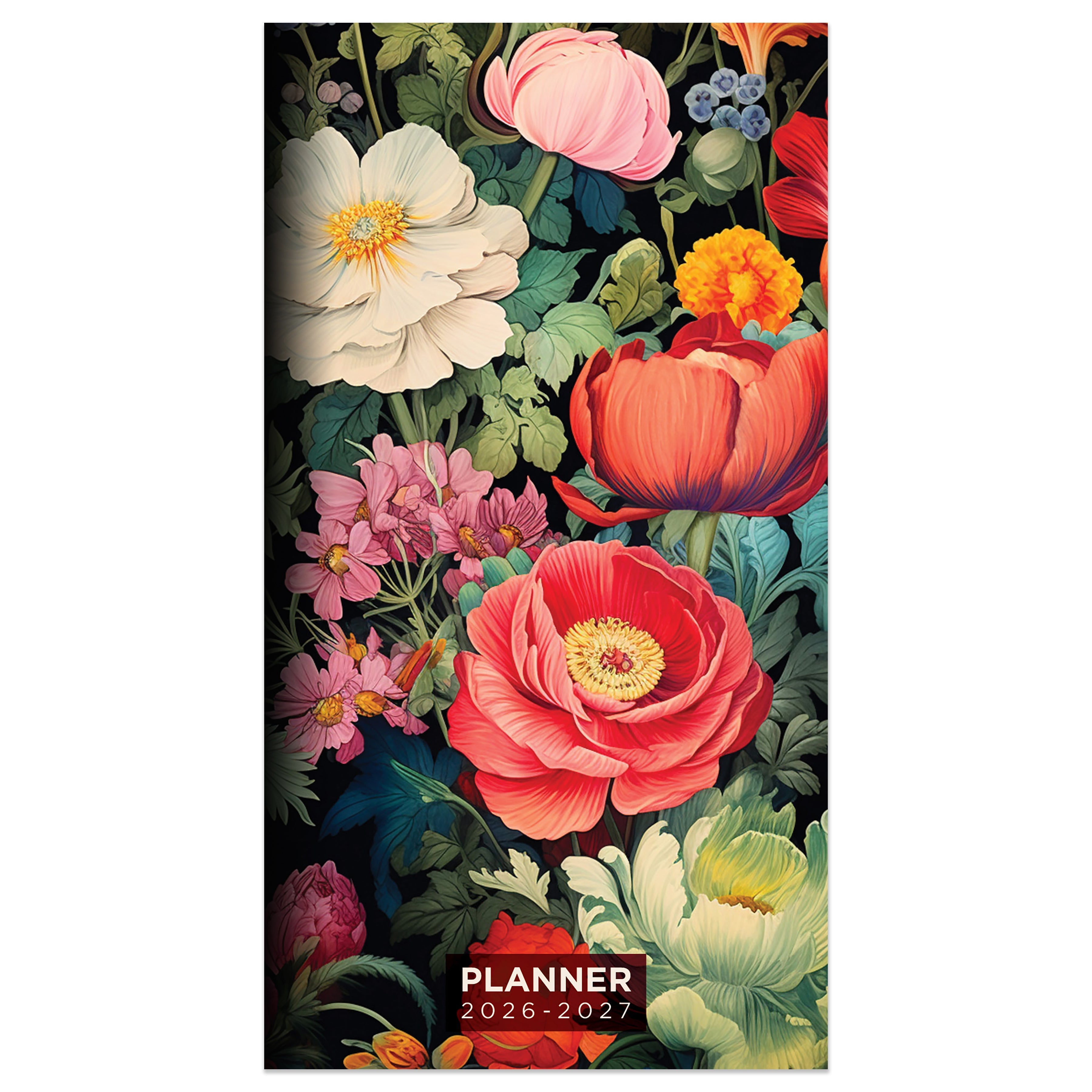 2026-2027 Vintage Blooms - Small Monthly Pocket Diary/Planner