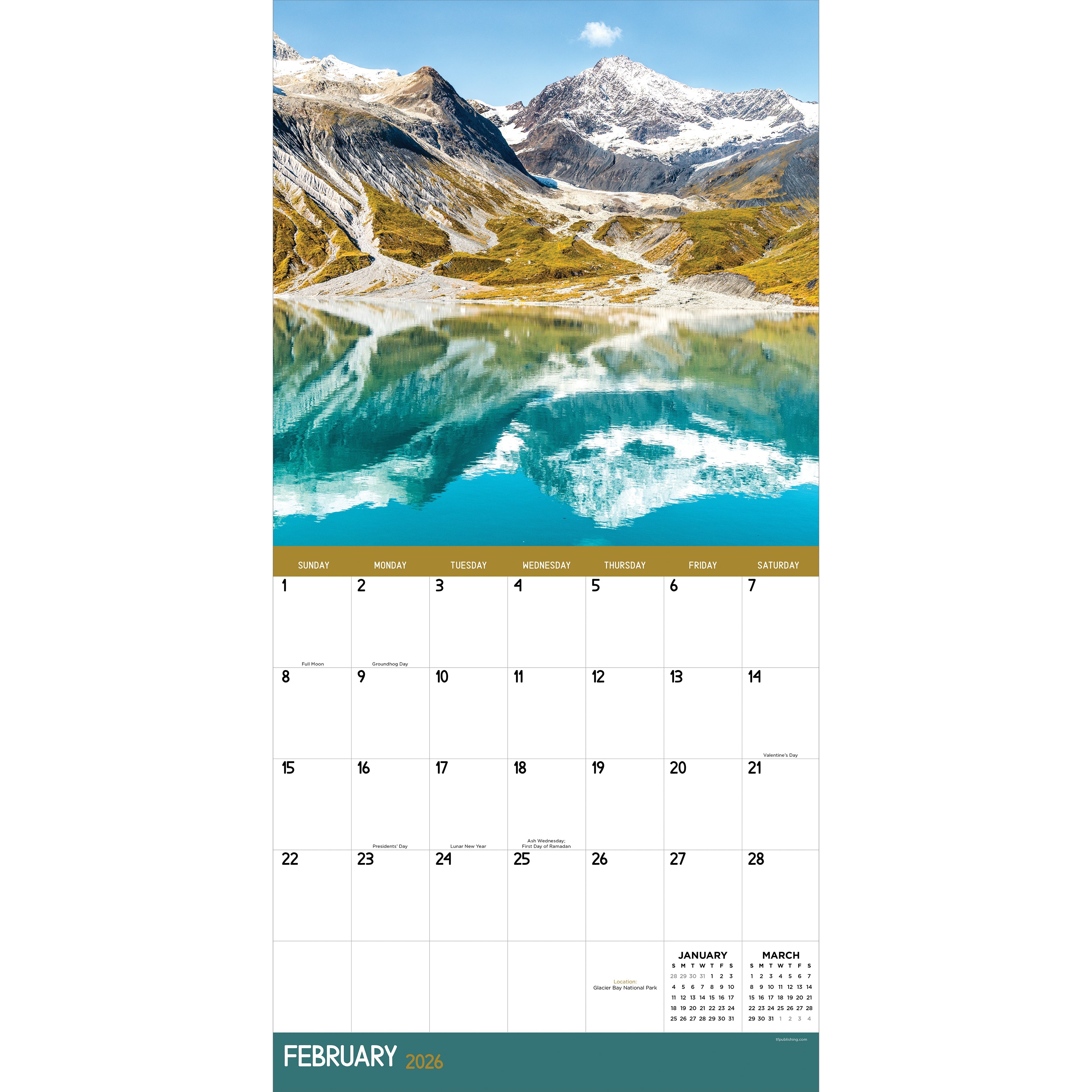 2026 Alaska - Square Wall Calendar