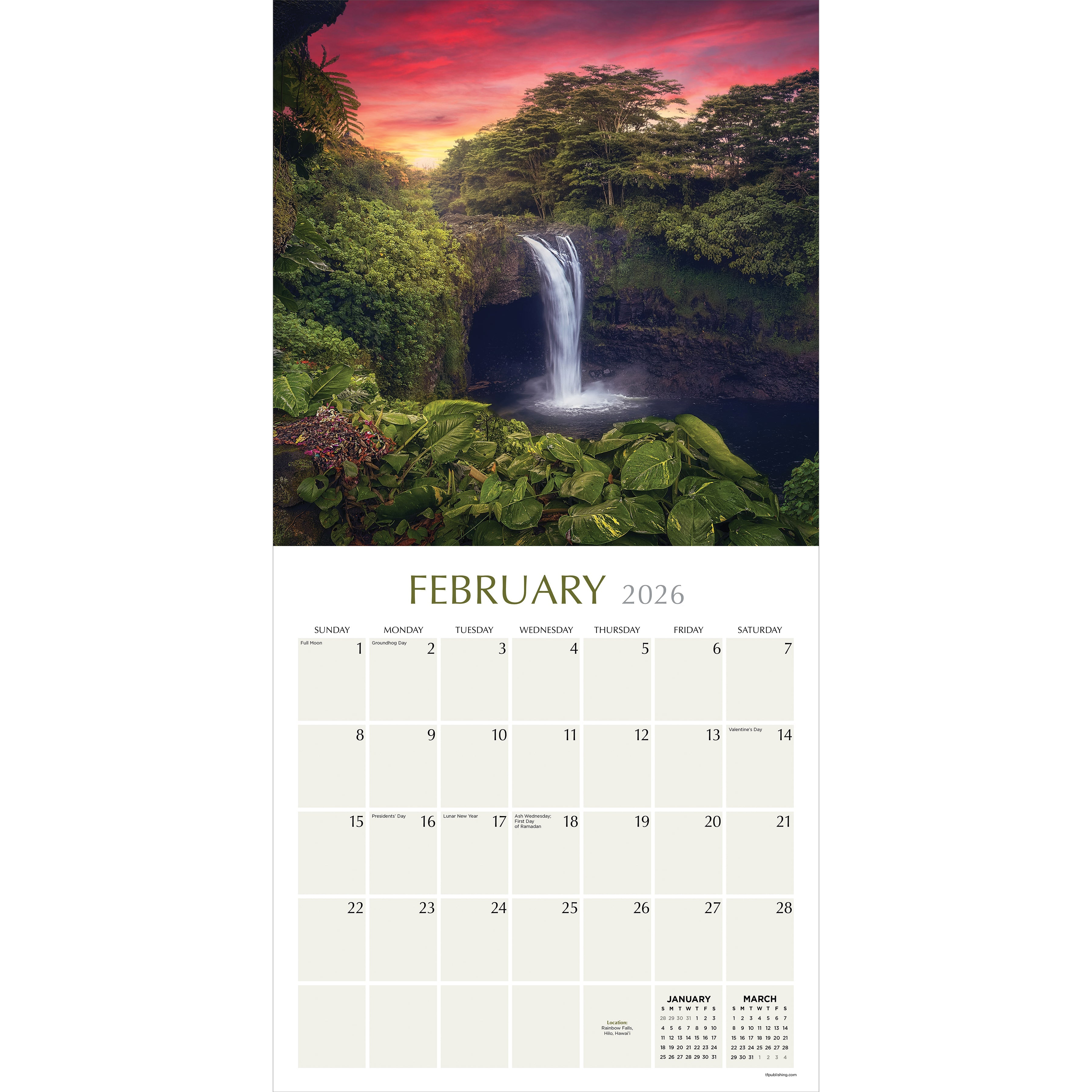 2026 Hawaii - Square Wall Calendar