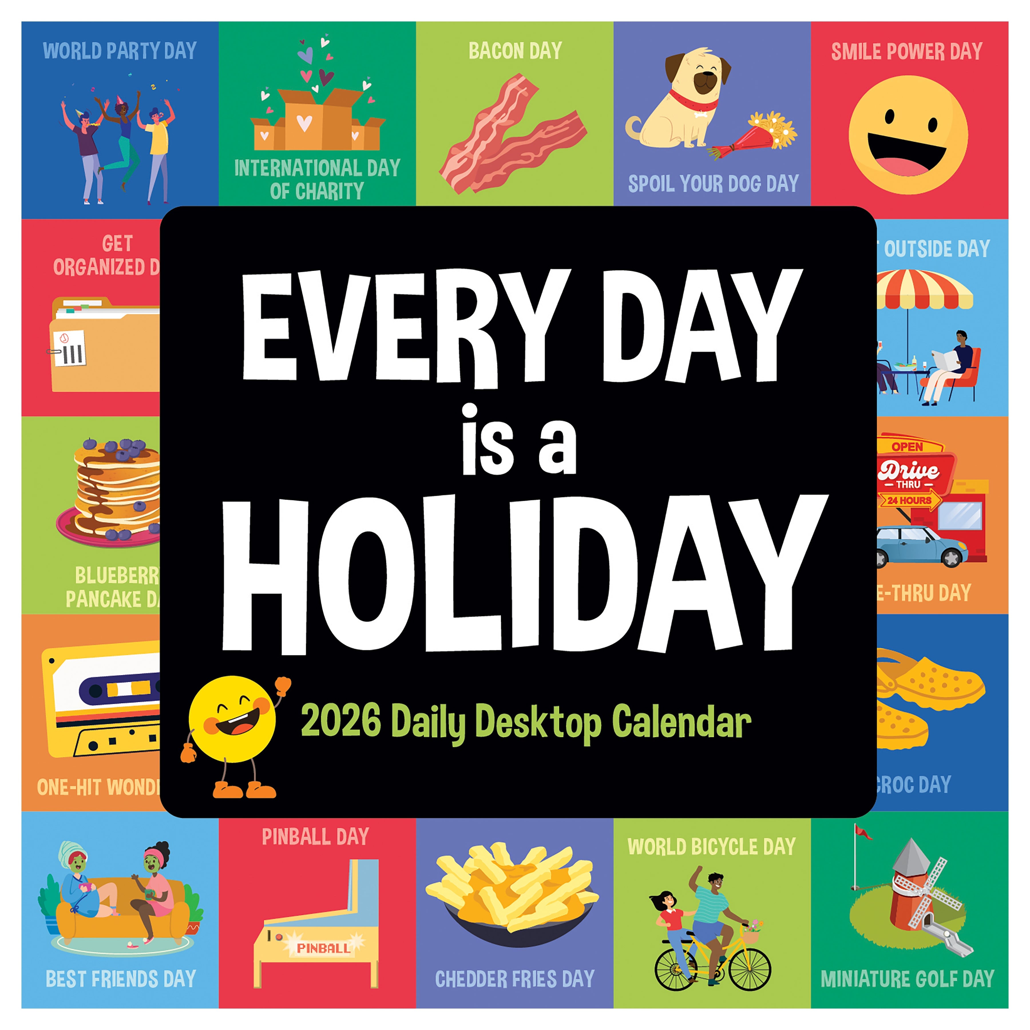 2026 Every Day's A Holiday - Daily Boxed Page-A-Day Calendar