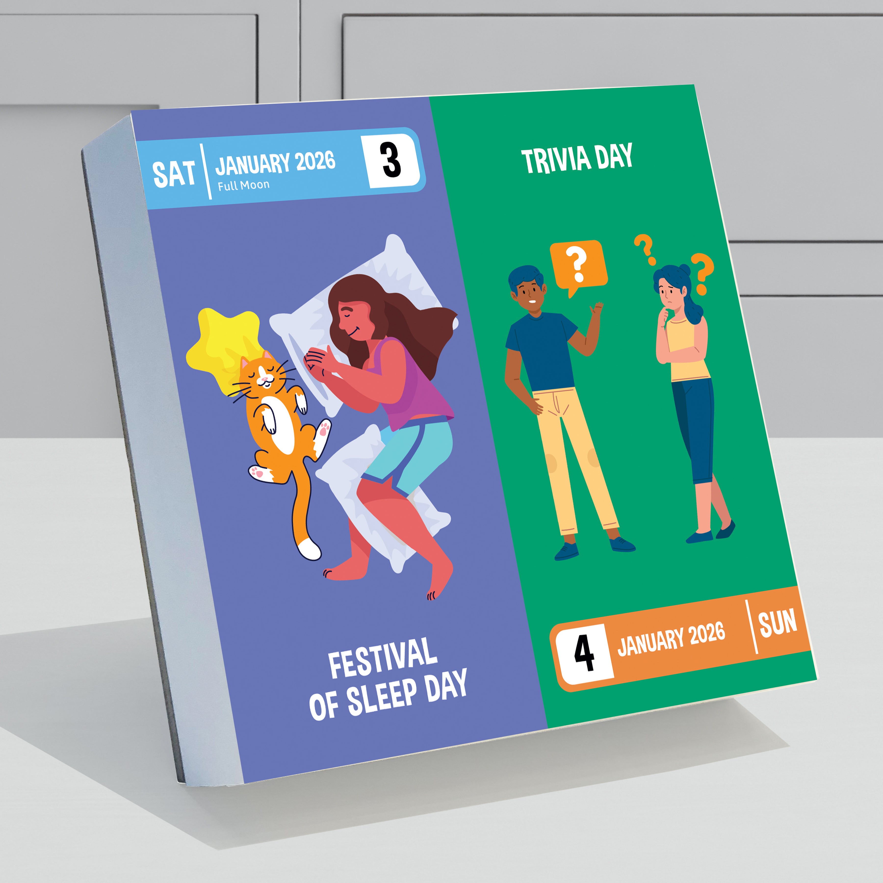 2026 Every Day's A Holiday - Daily Boxed Page-A-Day Calendar