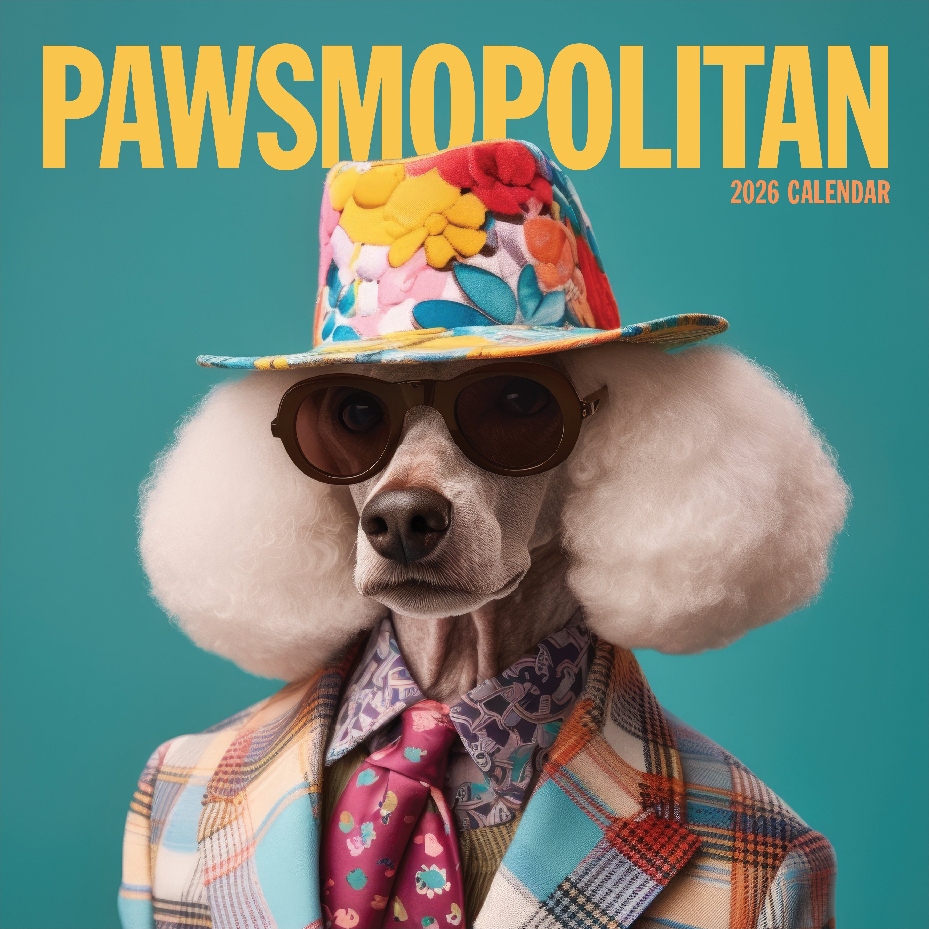 2026 Pawsmopolitan - Square Wall Calendar
