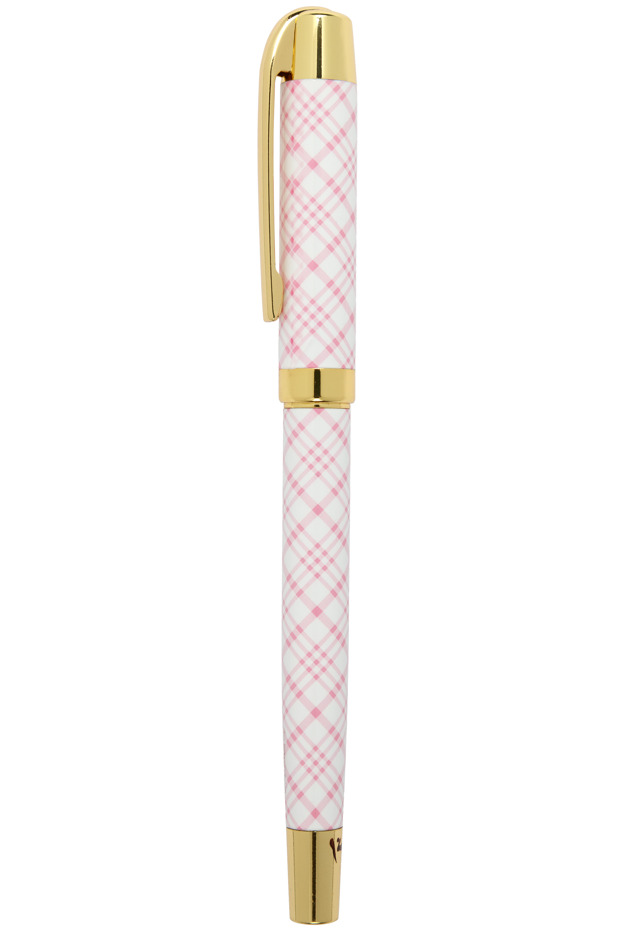 Pink Gingham - Rollerball Pen (Boxed)