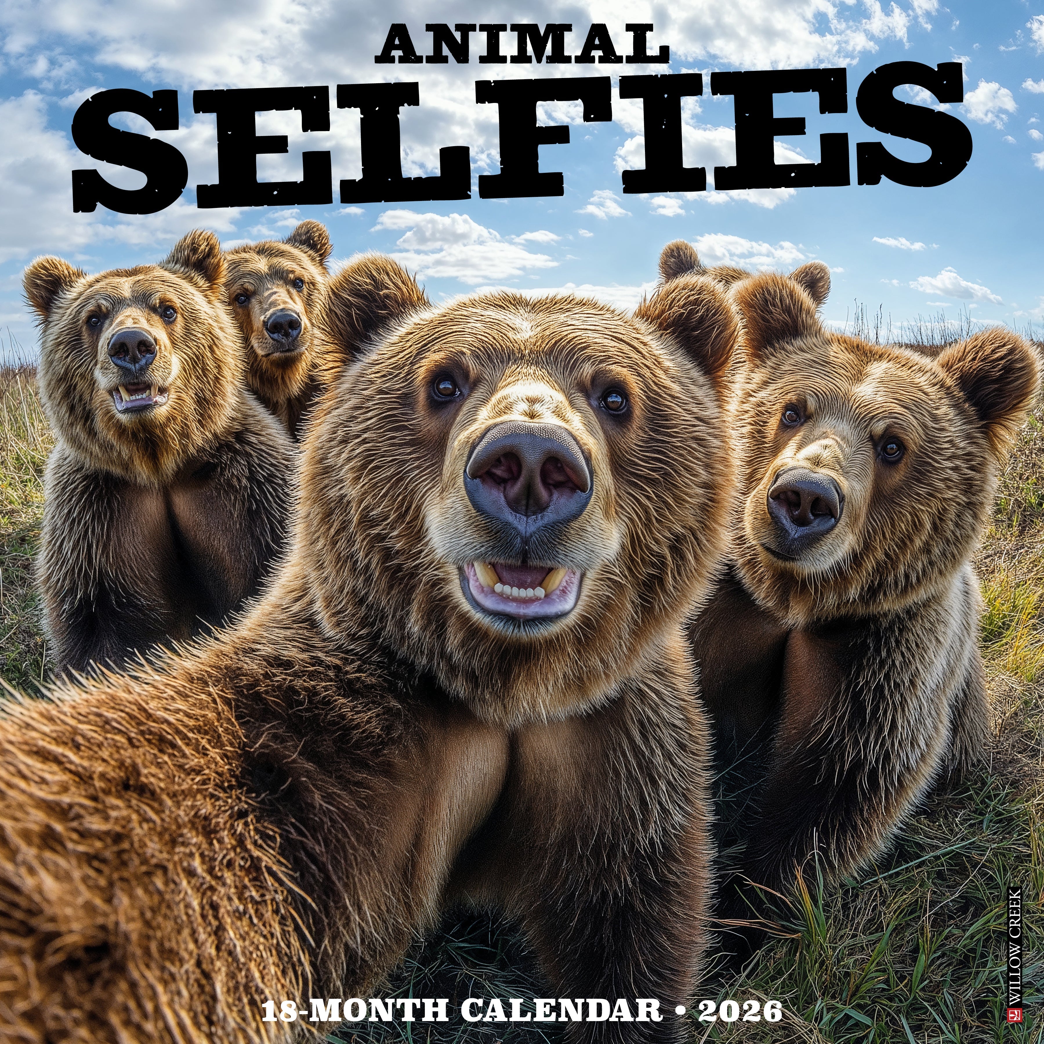 2026 Animal Selfies - Square Wall