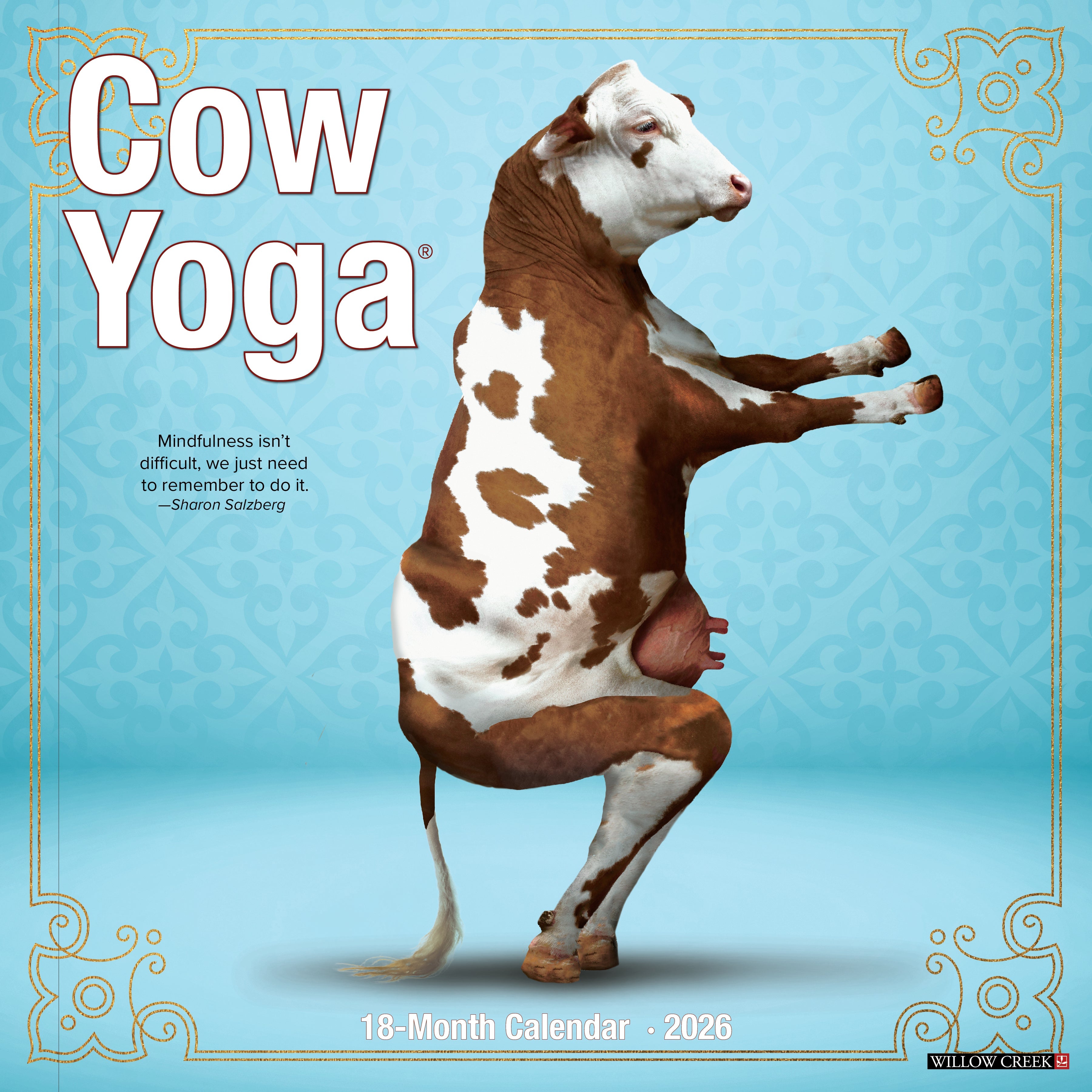 2026 Cow Yoga - Square Wall