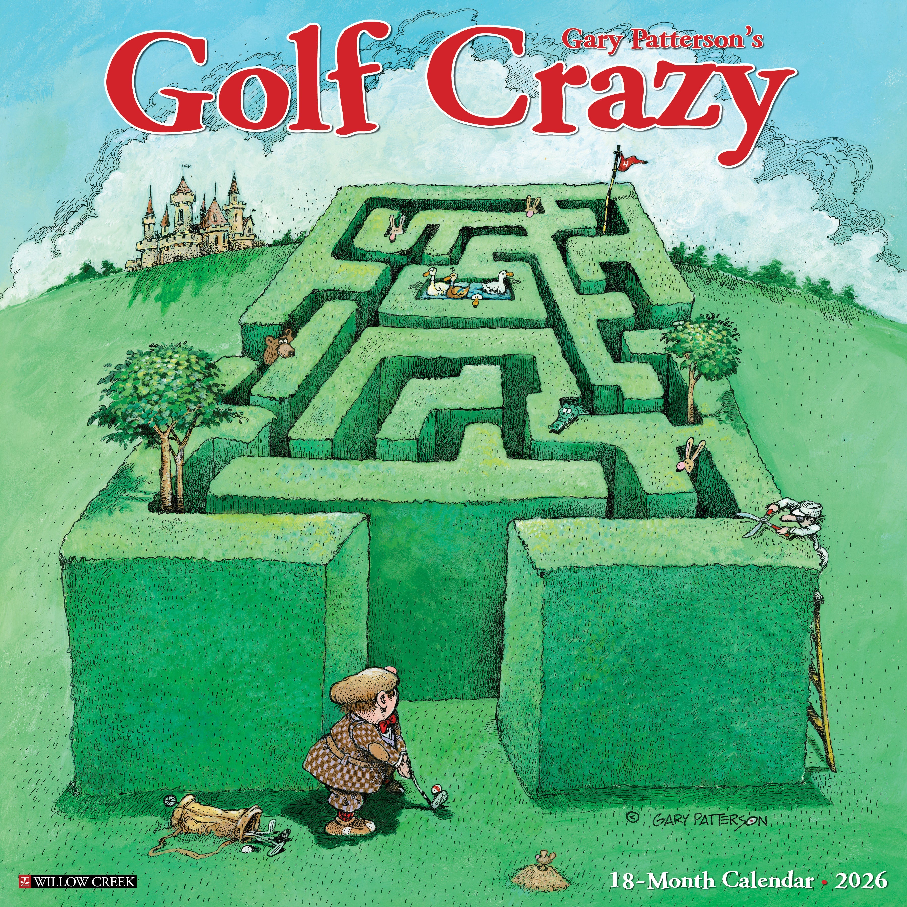 2026 Golf Crazy by Gary Patterson - Square Wall